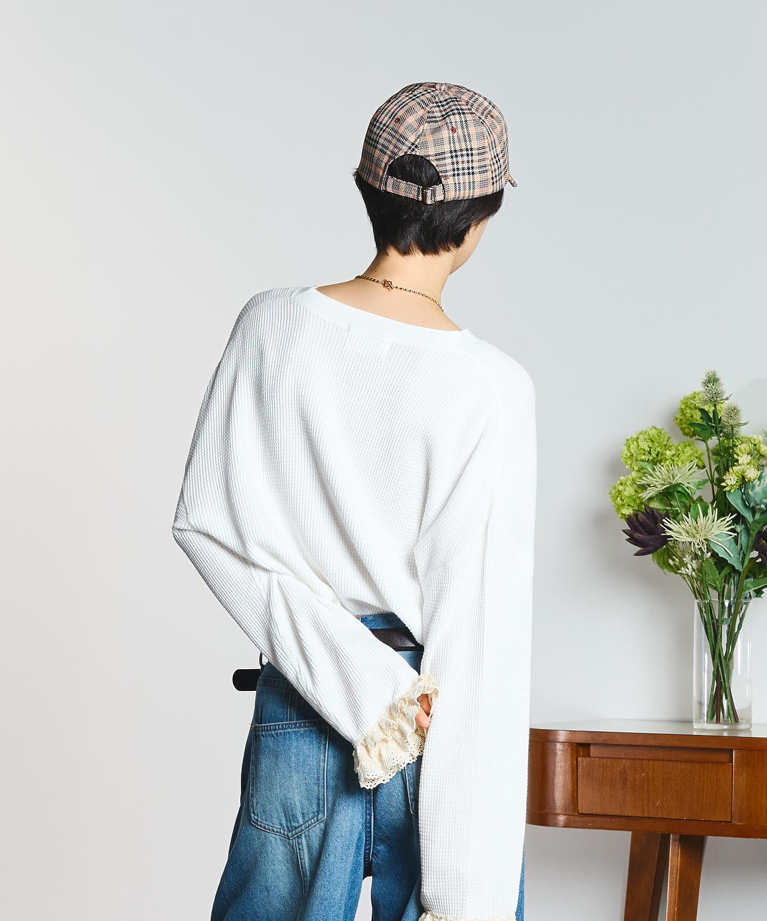CREOLME/CHECK PATTERN CAP