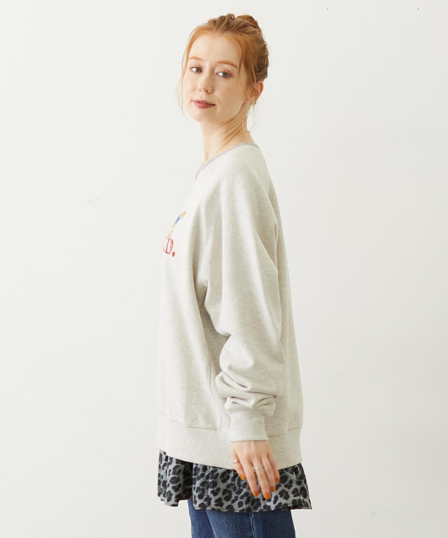 M.FEDDY DOUBLE COLLAR SWEAT TOP