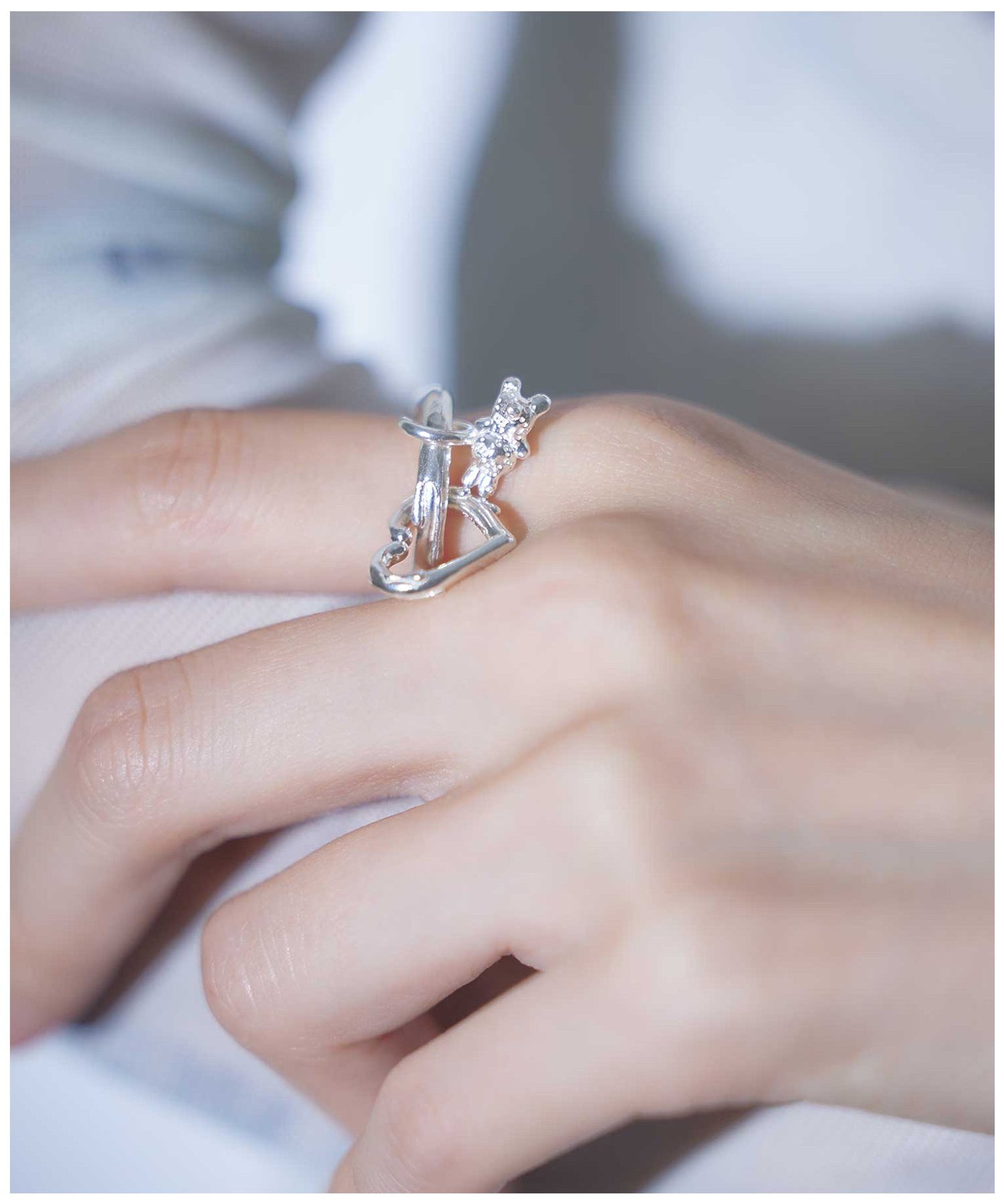 MILKFED. × LANIE MELTY HEART CHAIN RING