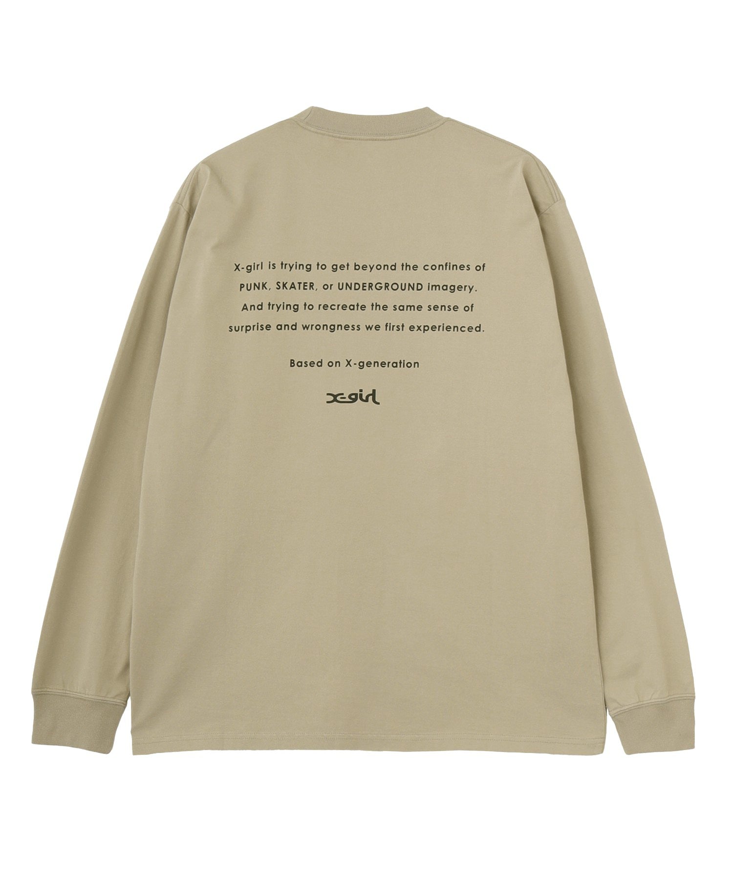 FACE AND WORDS L/S TEE