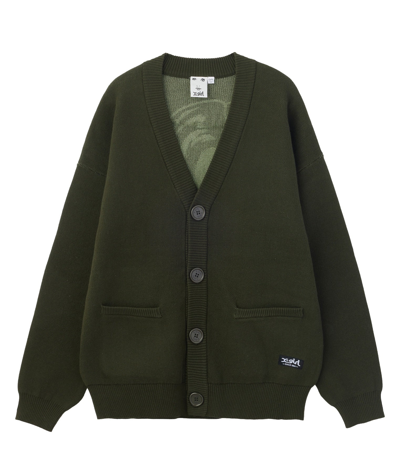 FACE BACK JACQUARD KNIT CARDIGAN