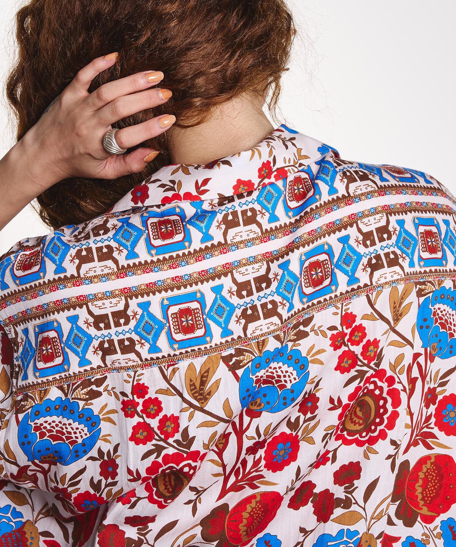 HLAADA for ROSEBUD/FLOWER PRINT SHORT SLEEVE SHIRT
