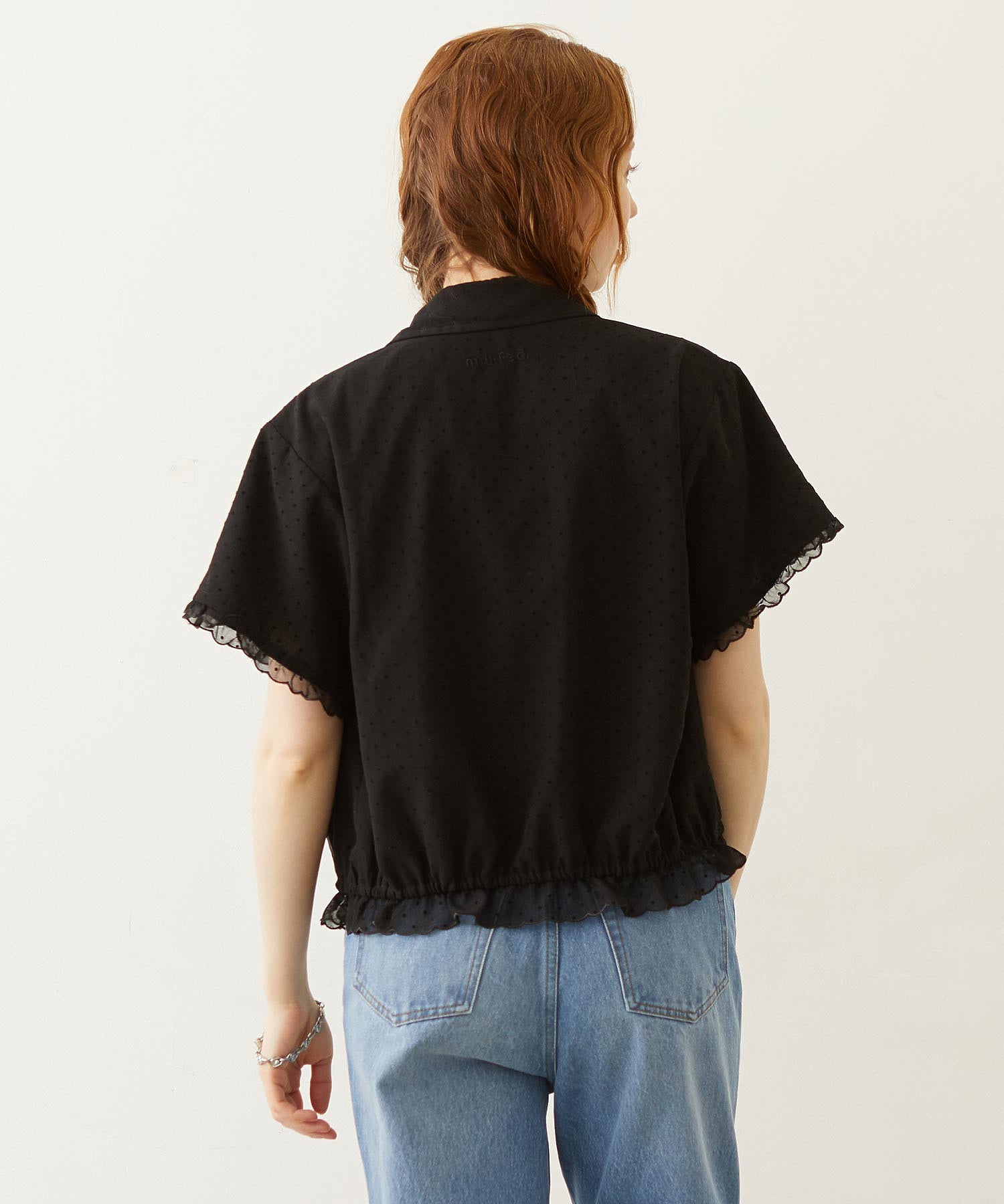 SHEER SCALLOP SHIRT