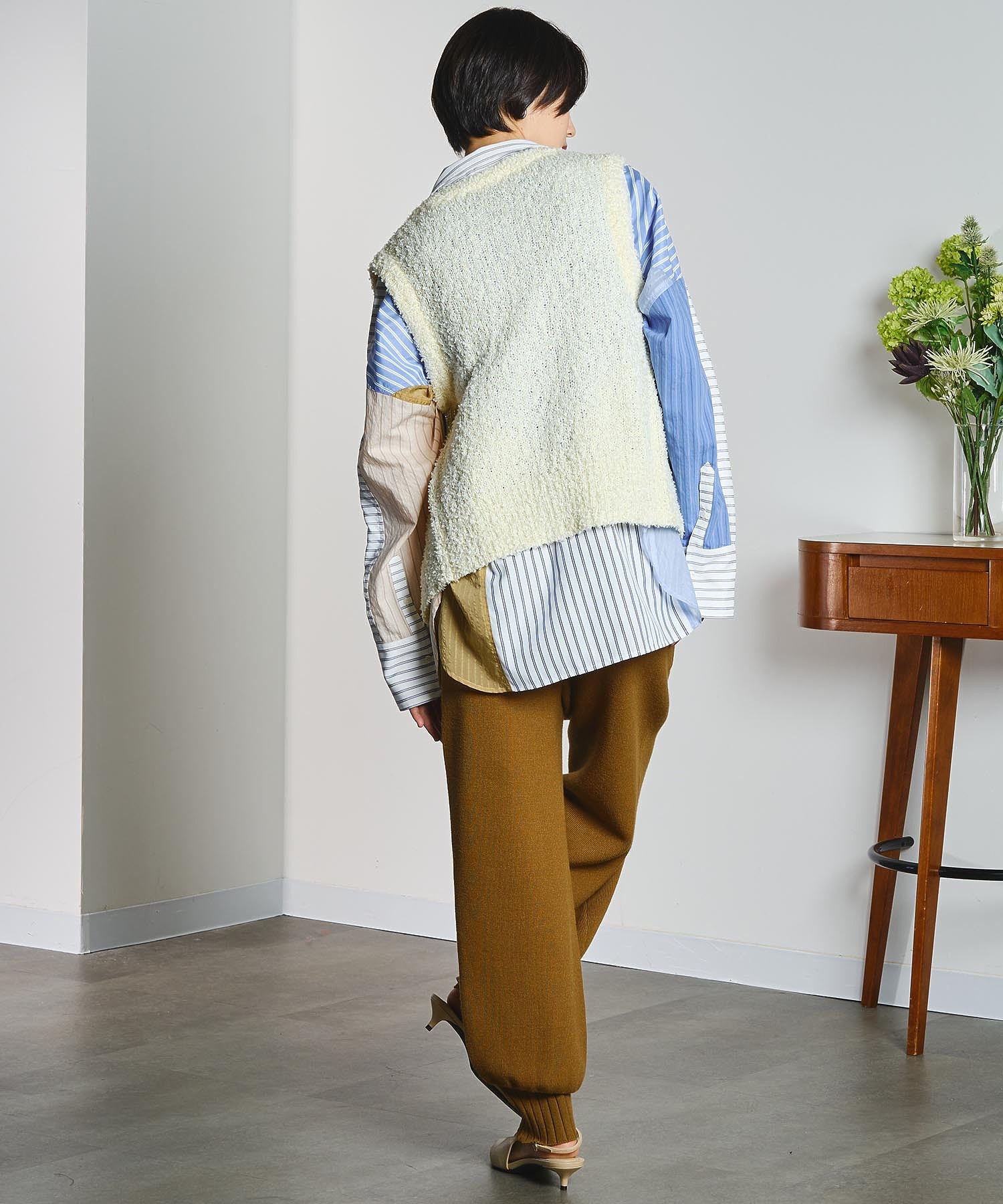 GENE HEAVENS/STRIPE PANEL SHIRT