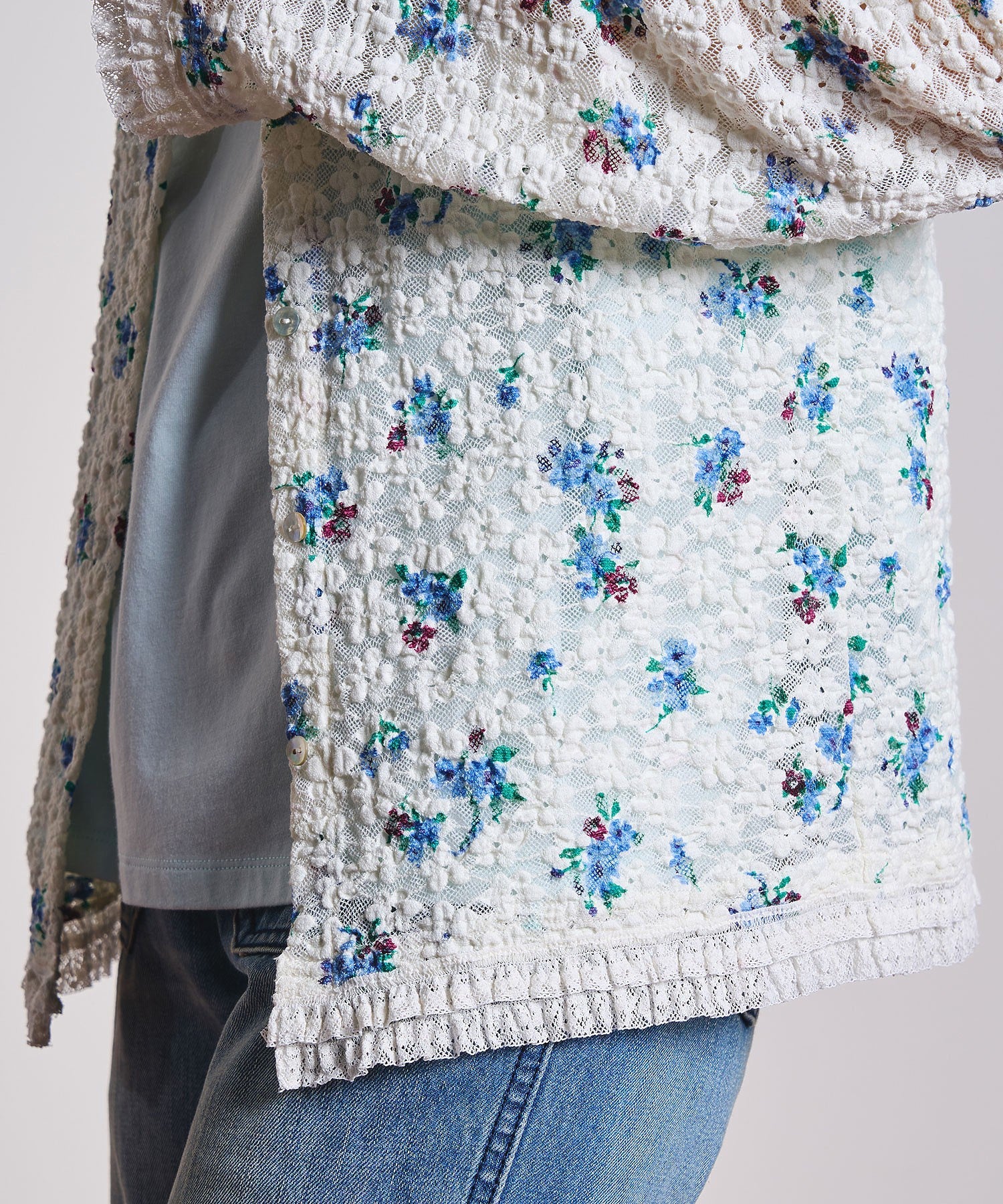 CREOLME/FLORAL LACE TOP