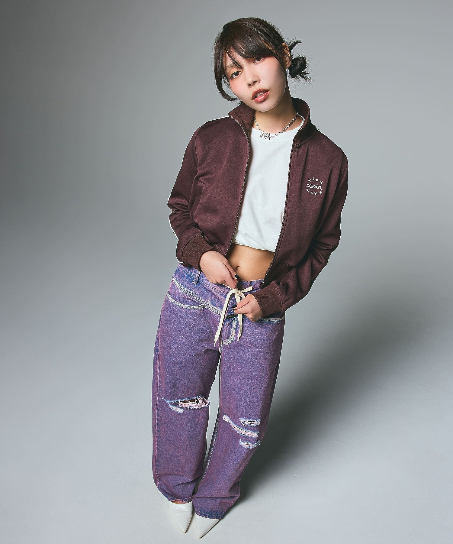 STAR AND FACE COMPACT TRACK JACKET