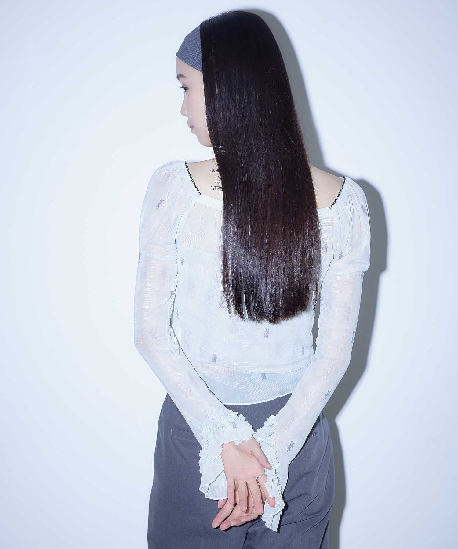 MILKFED. × LANIE USAGI MESHED TOP