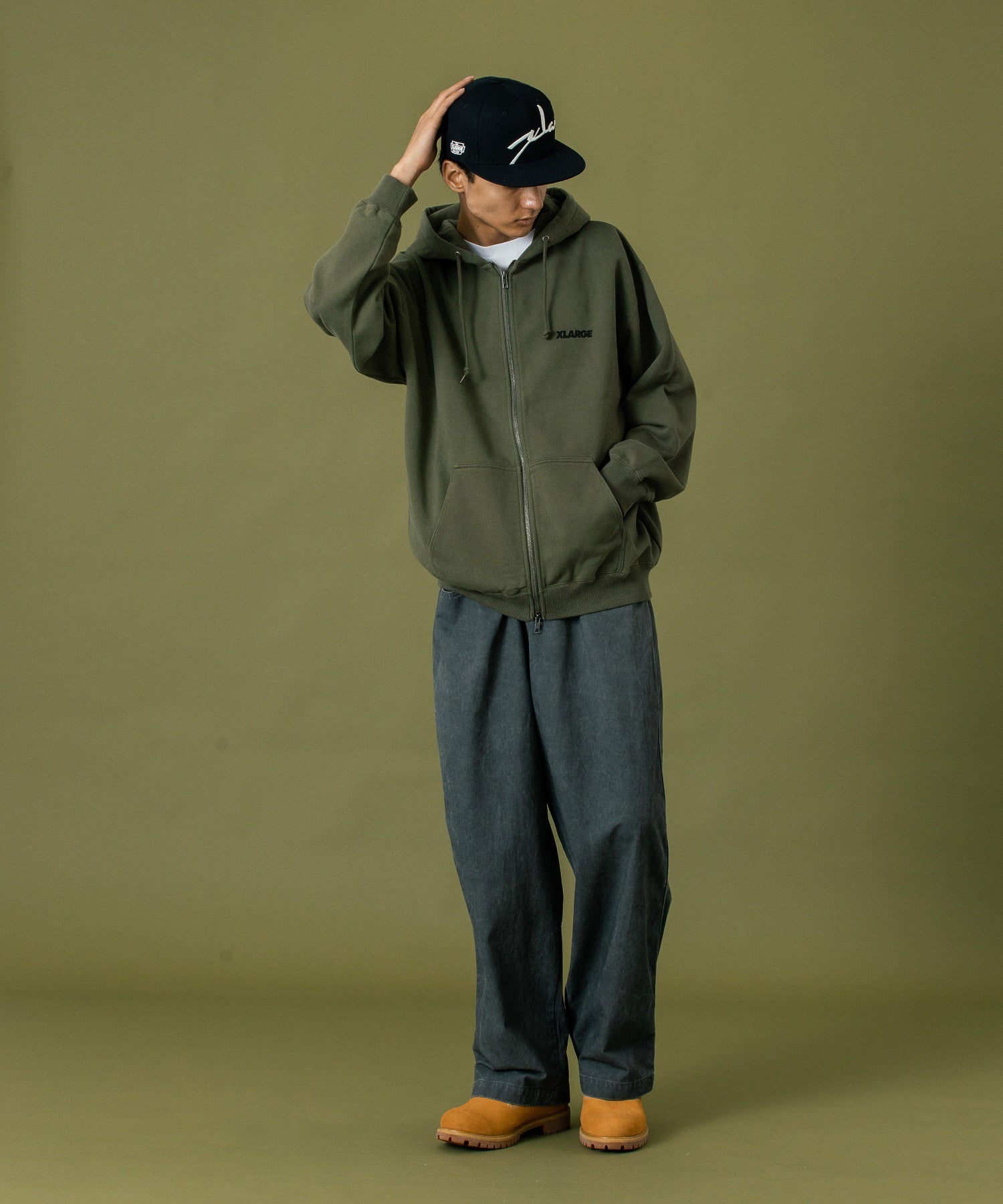 BACKSIDE OG W-ZIP HOODED SWEAT SHIRT