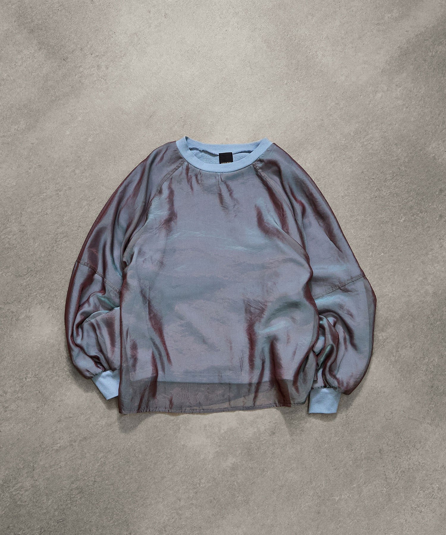 SHEER PANEL SWEAT SHIRT