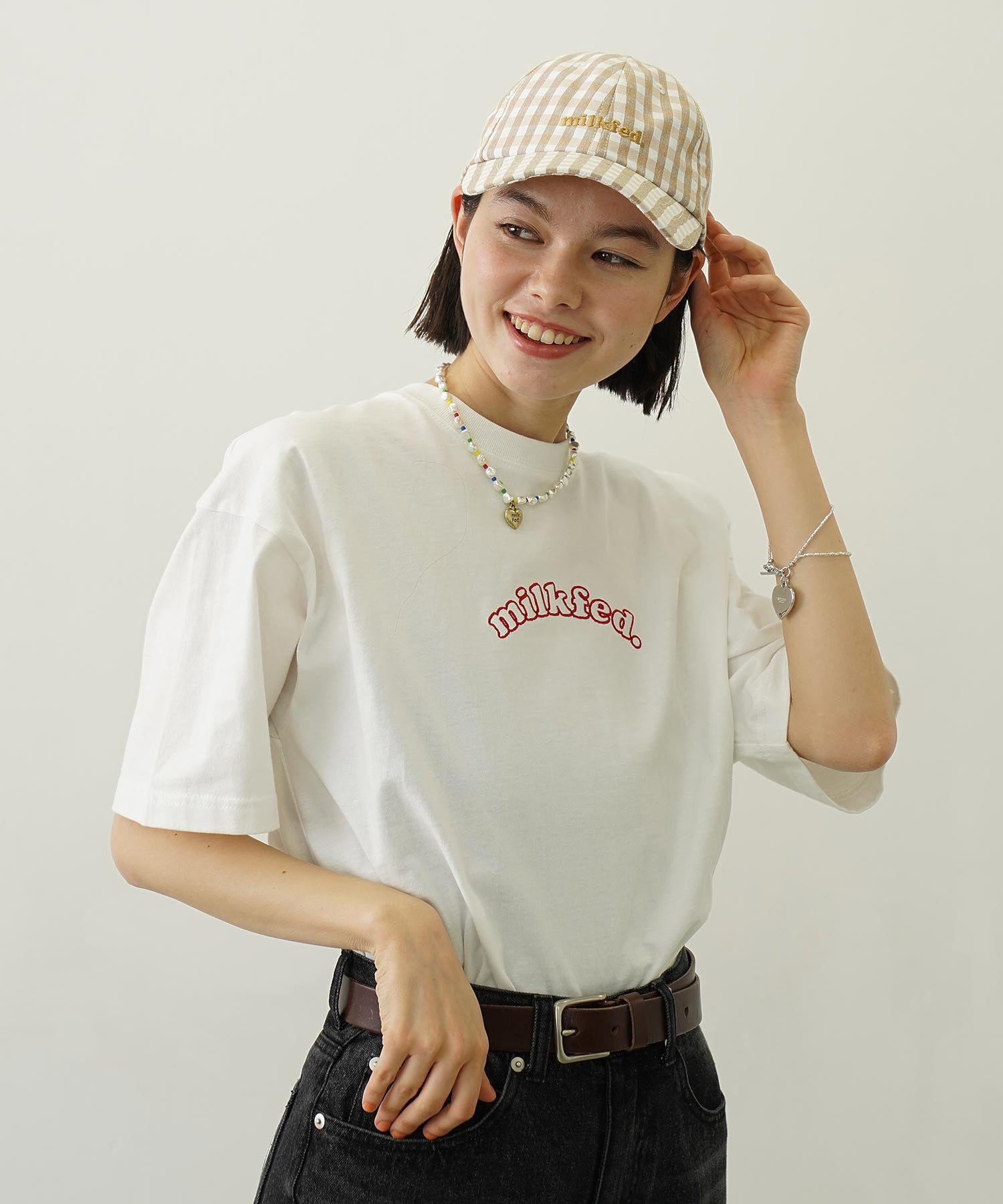 GINGHAM LOGO CAP