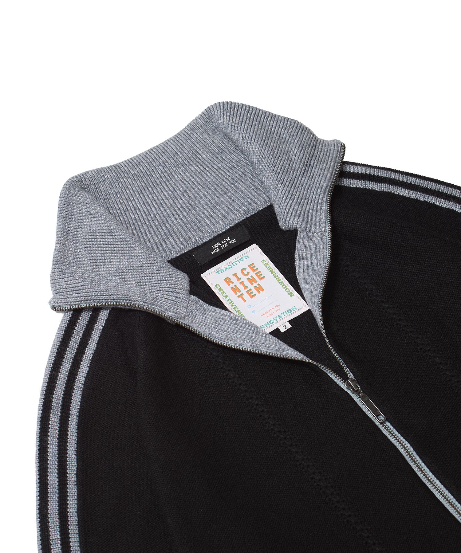 RICE NINE TEN/ライスナインテン/KNITTED TRACK JACKET KN-TRJK