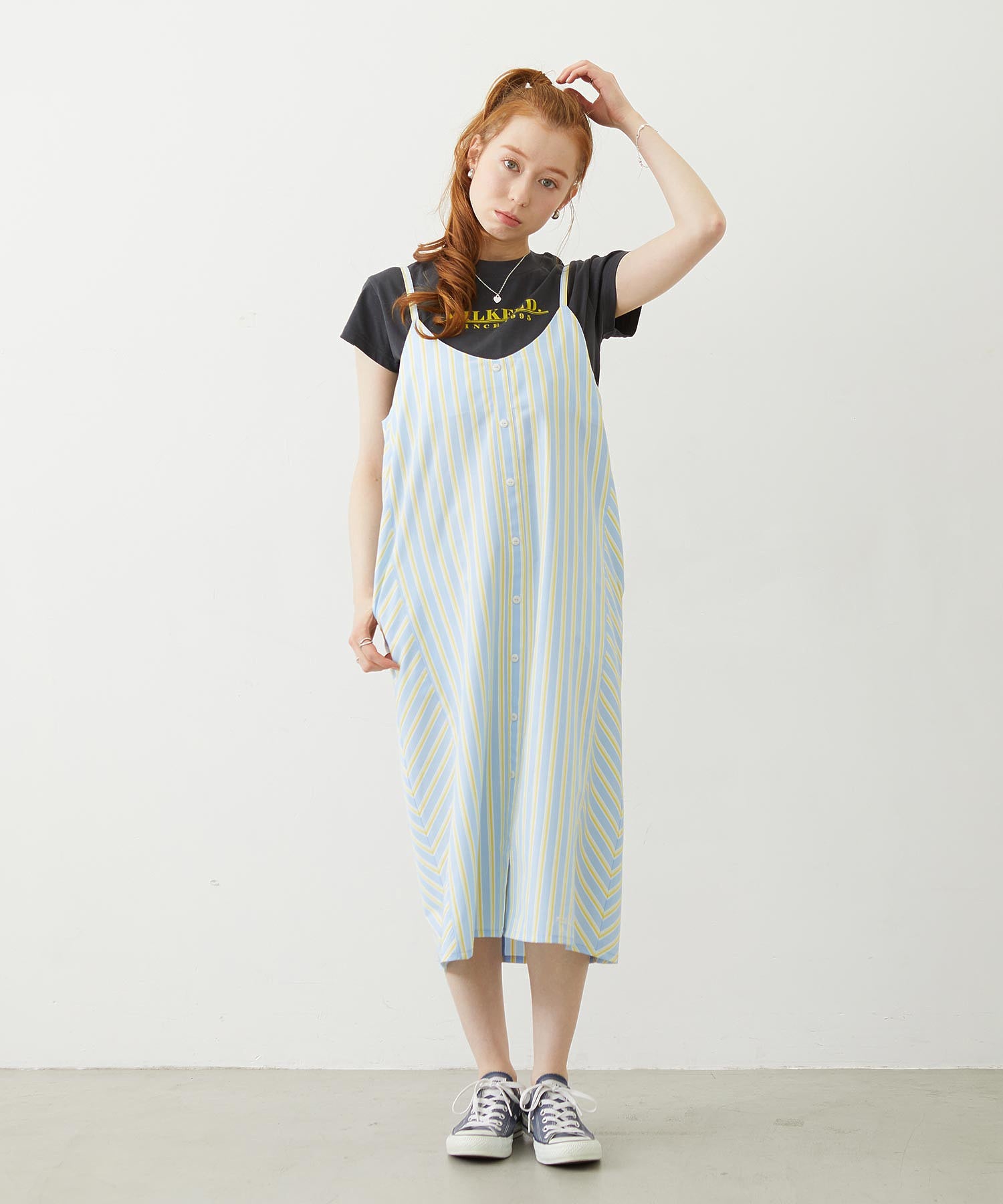 LINE LOGO FRENCH SLEEVE TOP