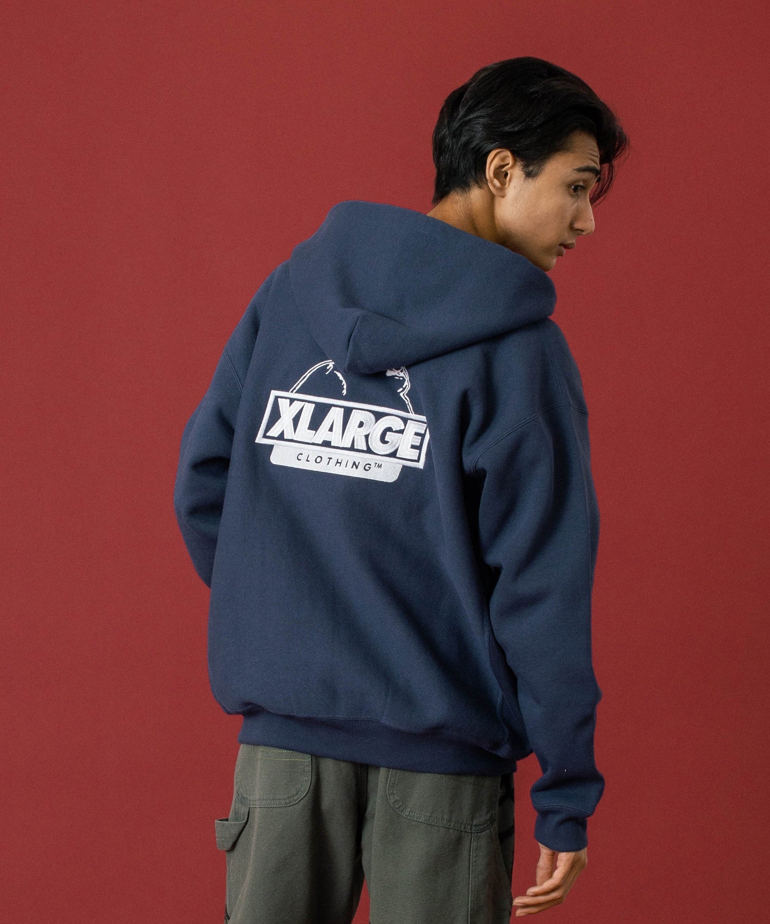 XLARGE×Champion REVERSE WEAVE ZIP UP HOODED SWEATSHIRT