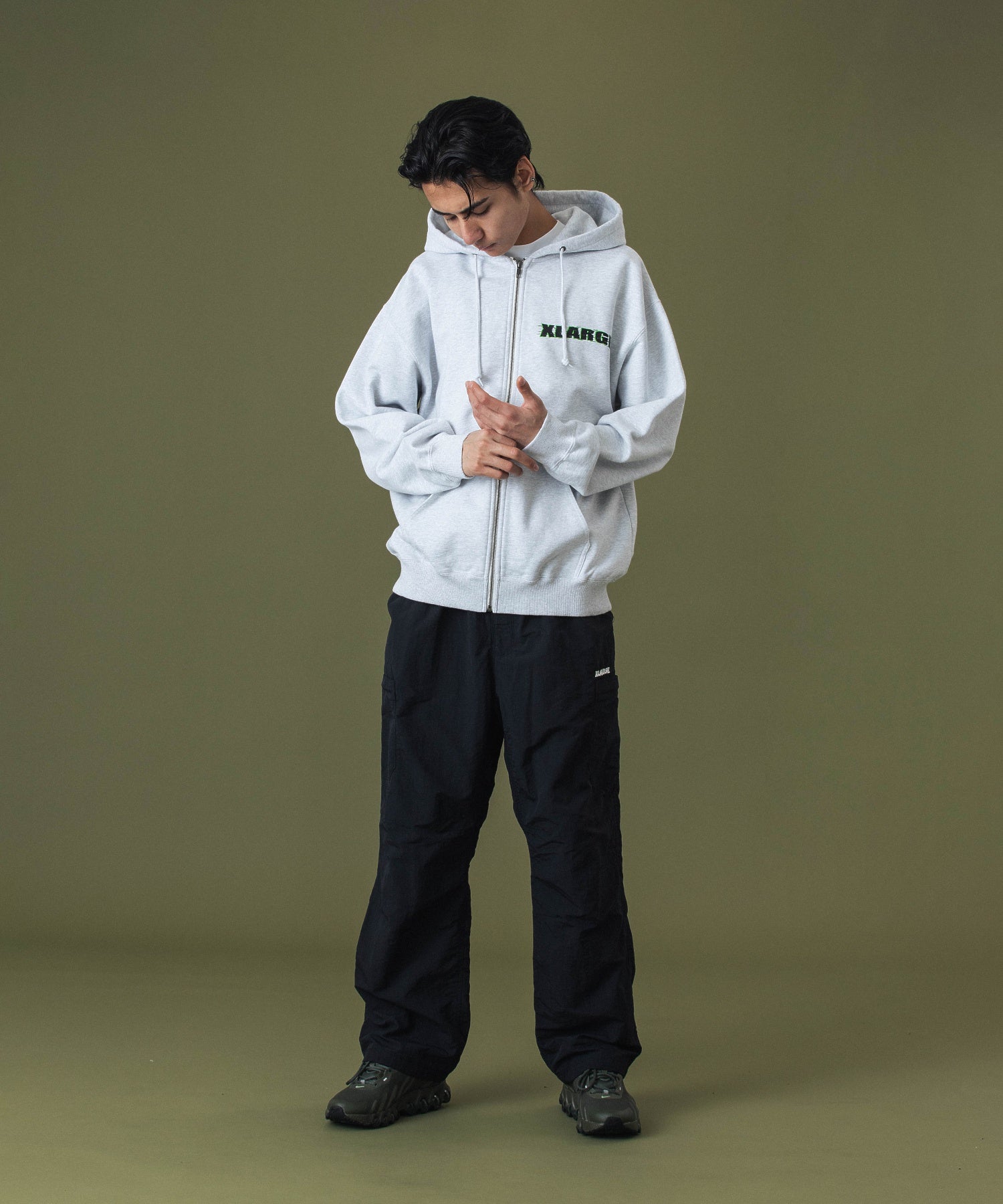 RIDING ZIP HOODED SWEATSHIRT