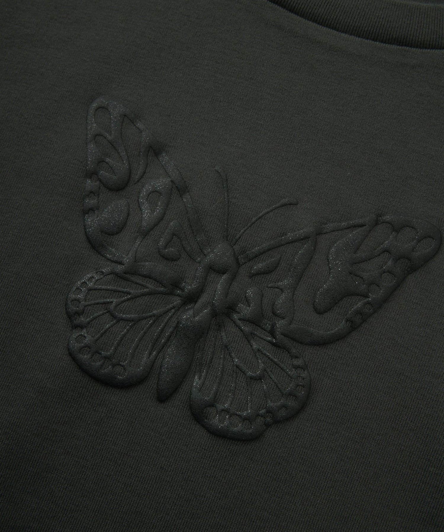 BUTTERFLY FOAM PRINT L/S BABY TEE