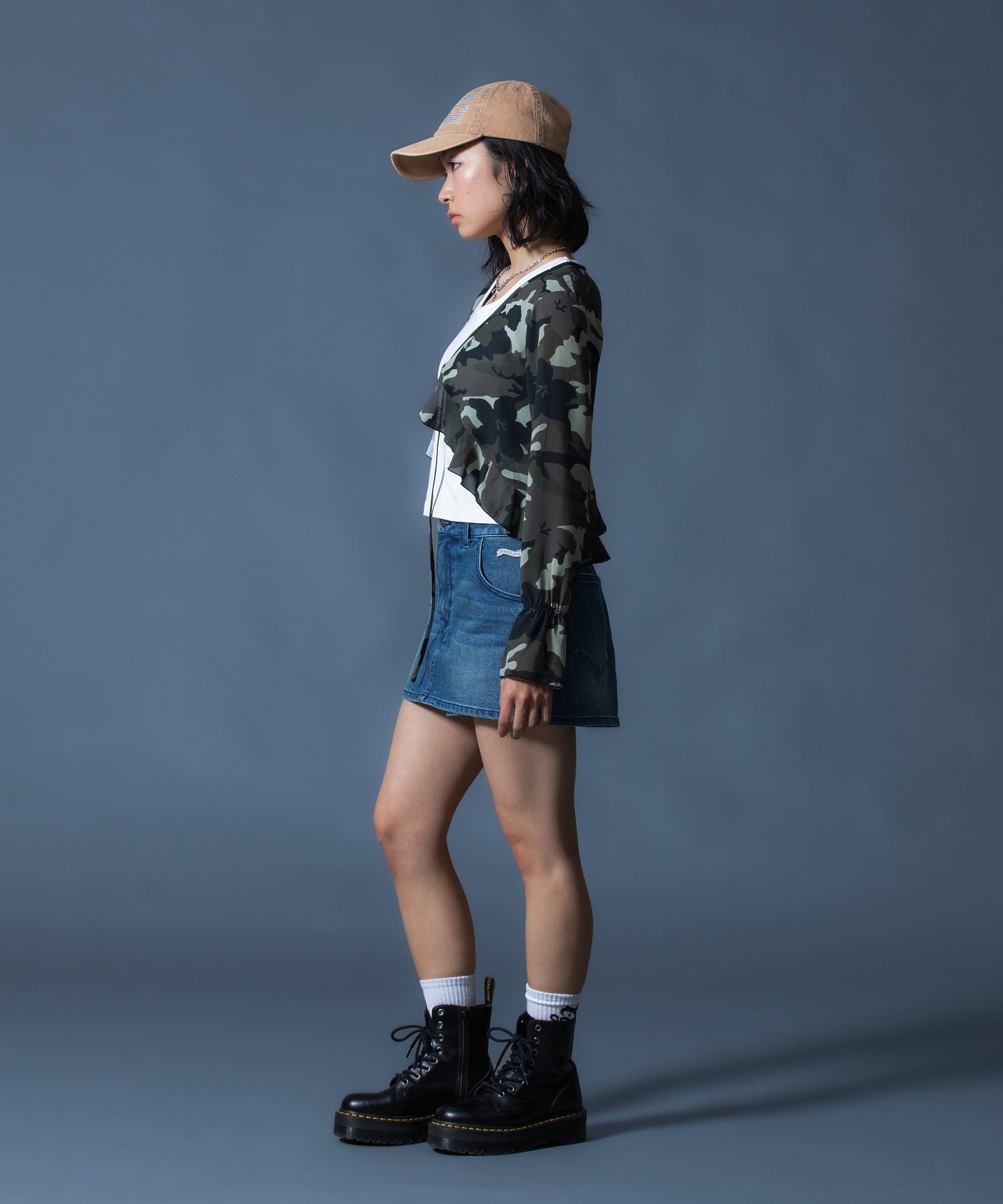 HIBISCUS CAMOUFLAGE BLOUSE