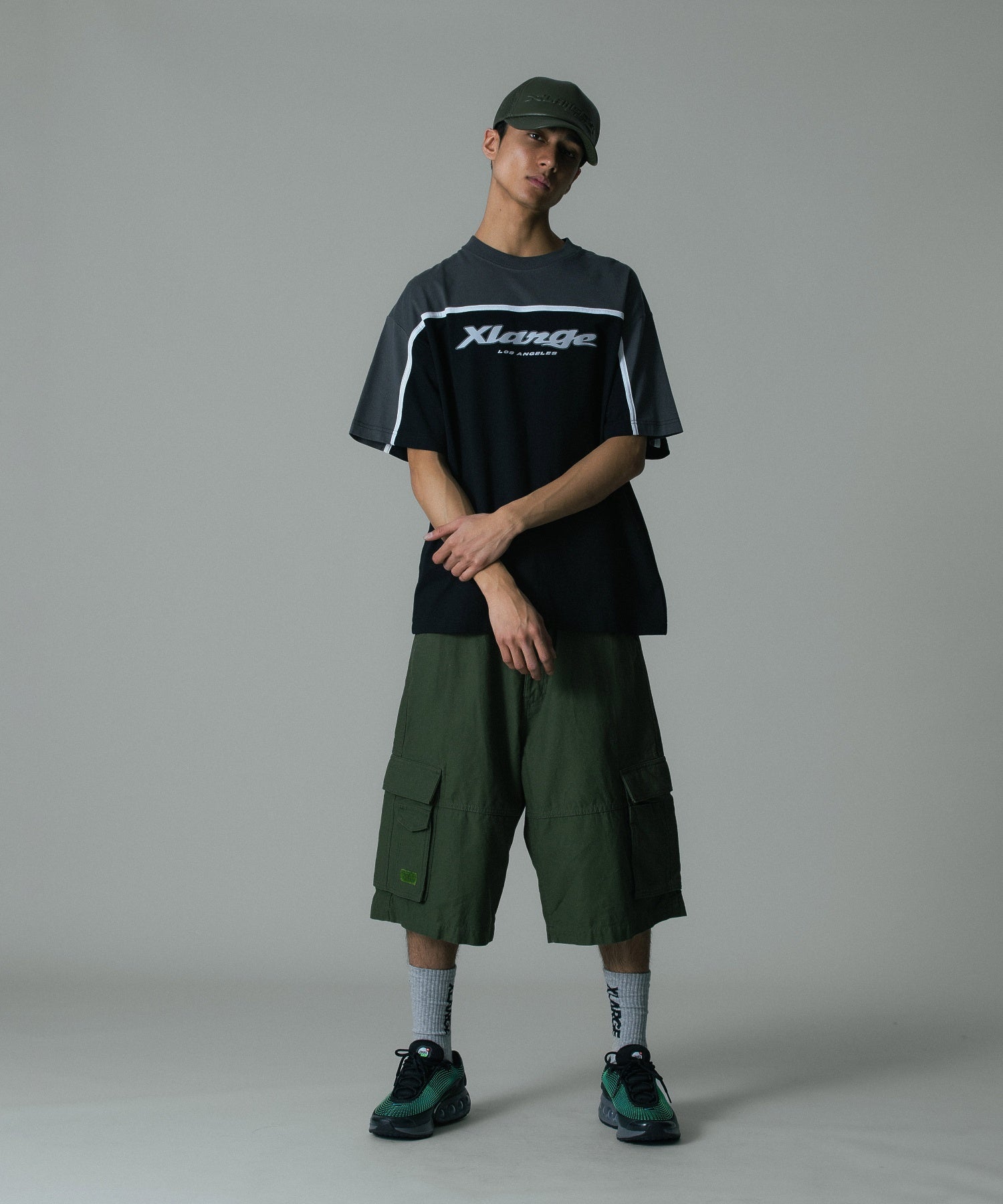 FAUX LEATHER MESH CAP