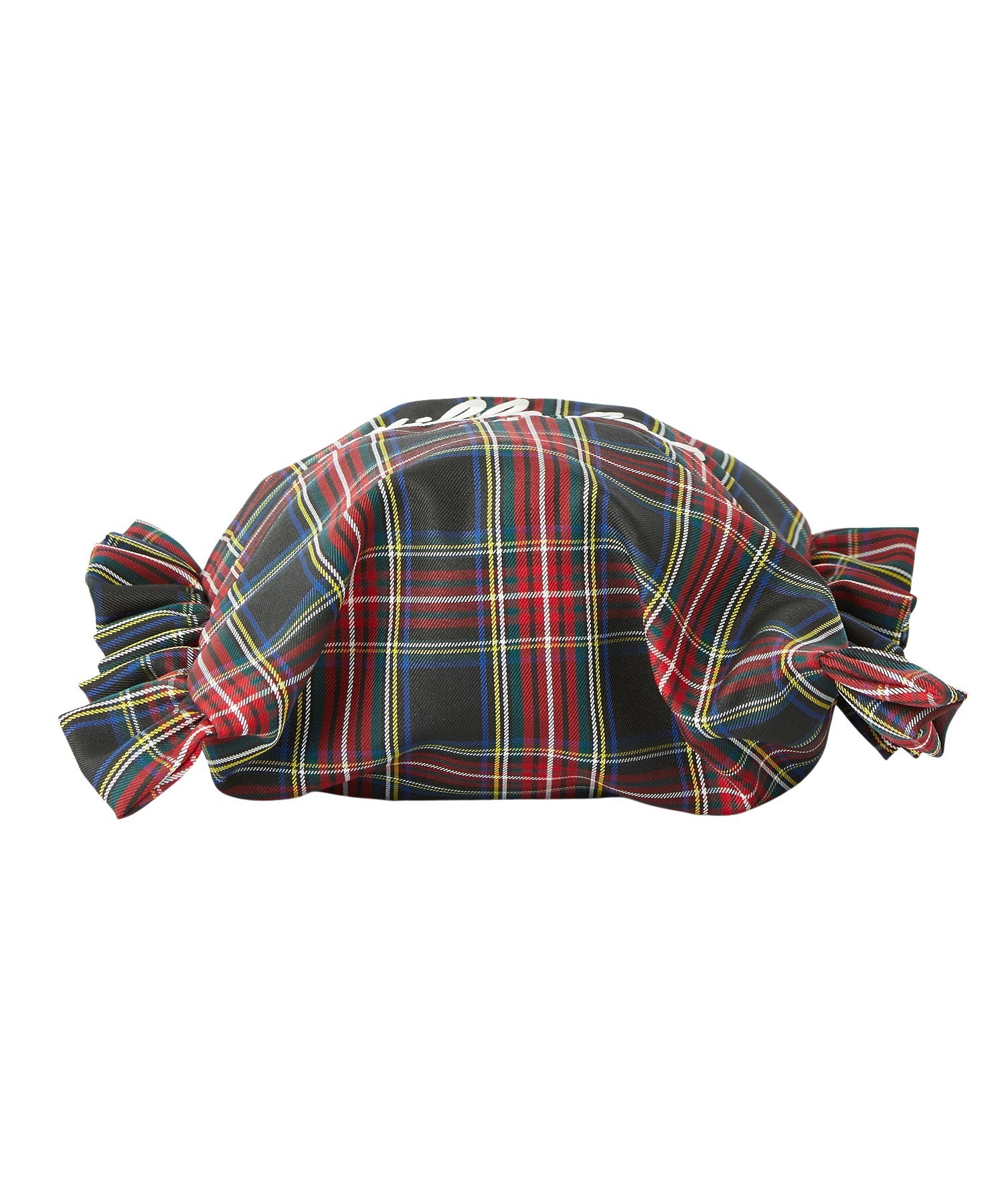 FRILLED TARTAN TOTE BAG