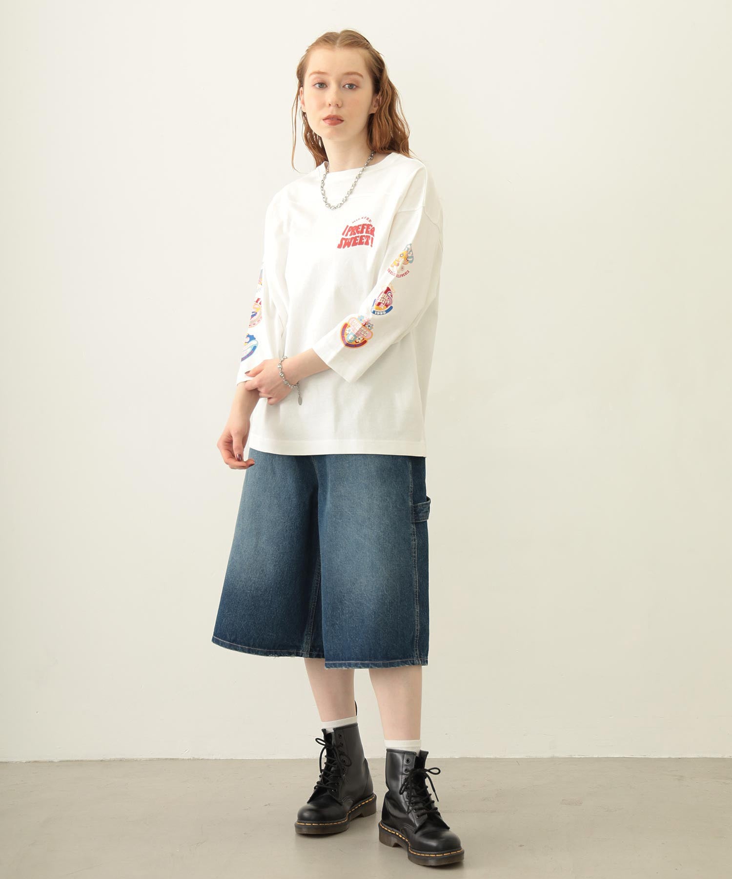 70S LOGO THREE QUARTER SLEEVE TOP