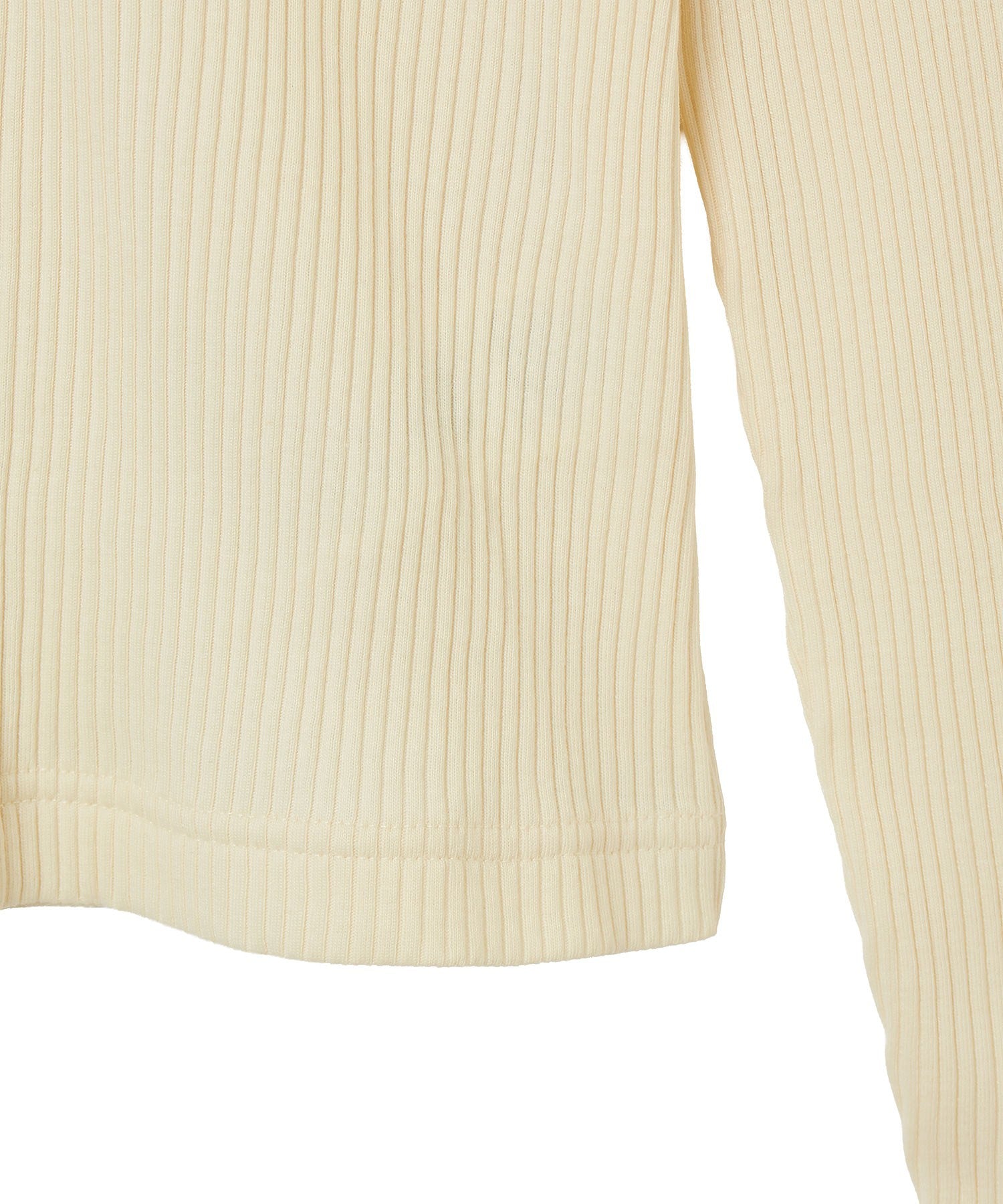 FRED PERRY/BUTTON-THROUGH RIB POLO SHIRT