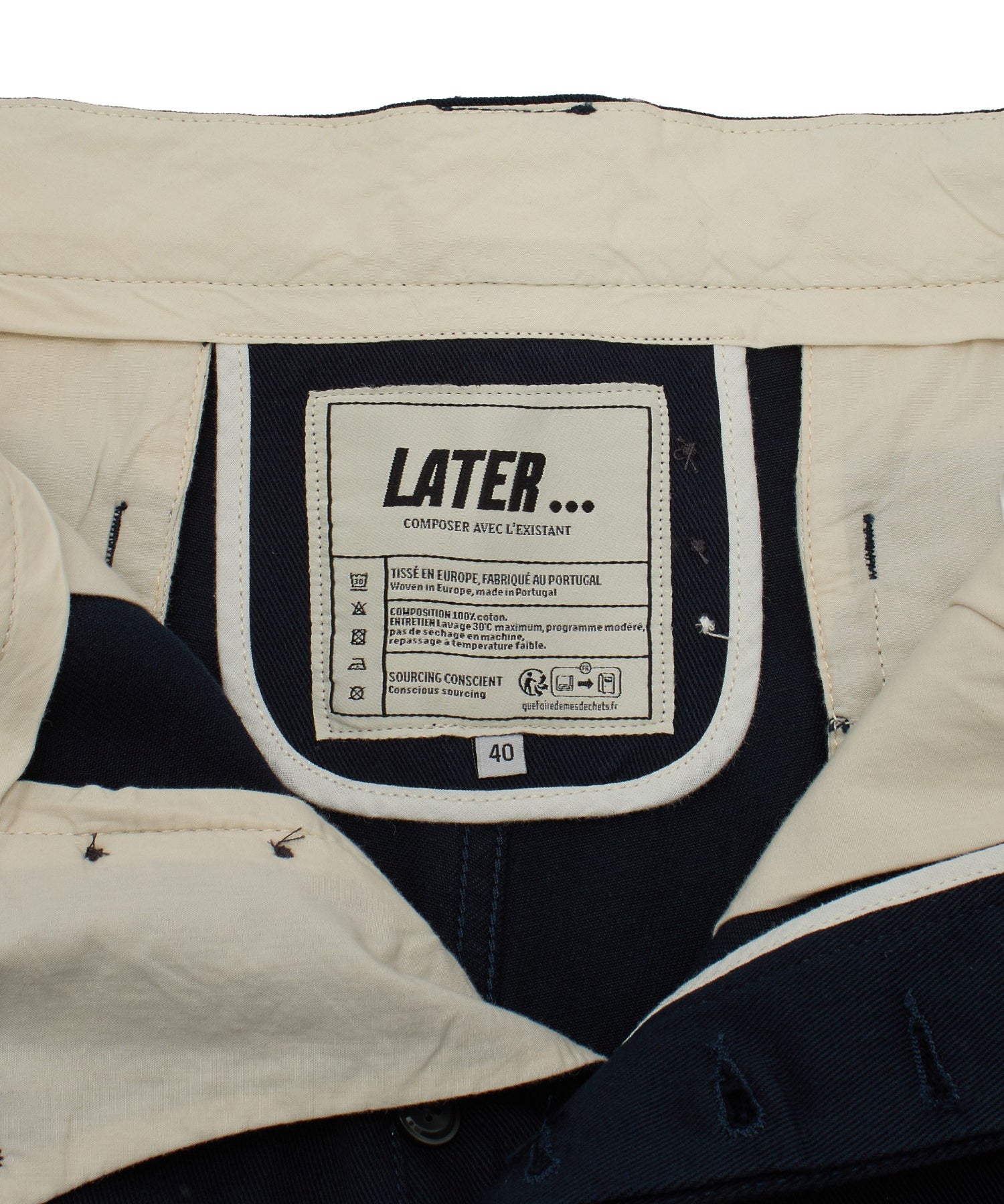 LATER/レイター/MARIN TROUSER LAT PAP2 MAR