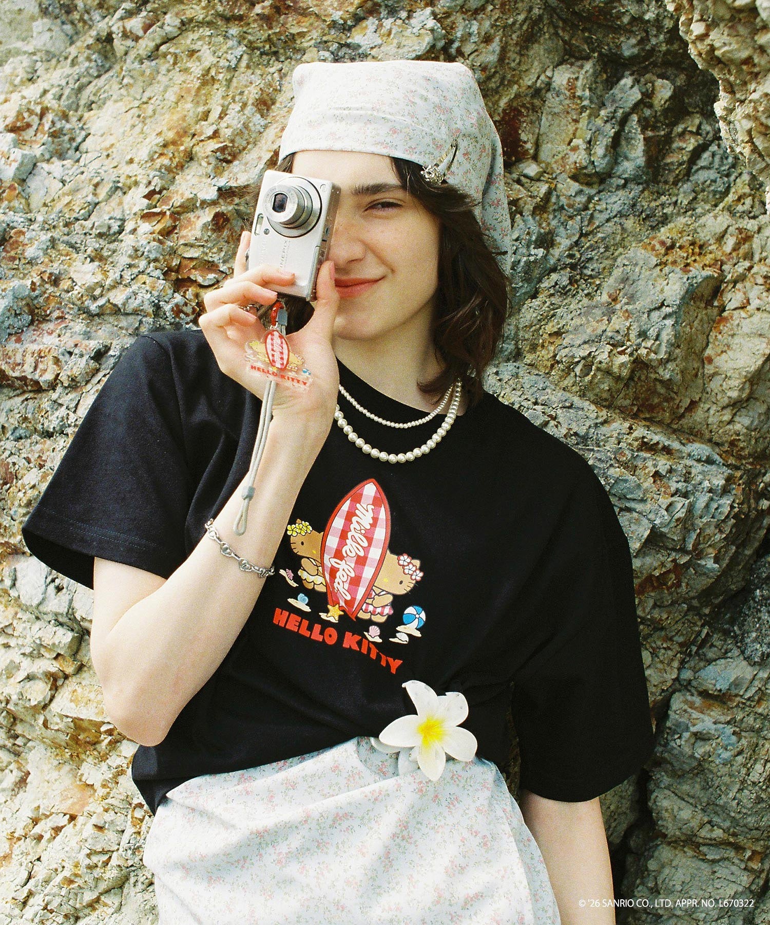 MILKFED. × HELLO KITTY SUN-KISSED SURF S/S TEE