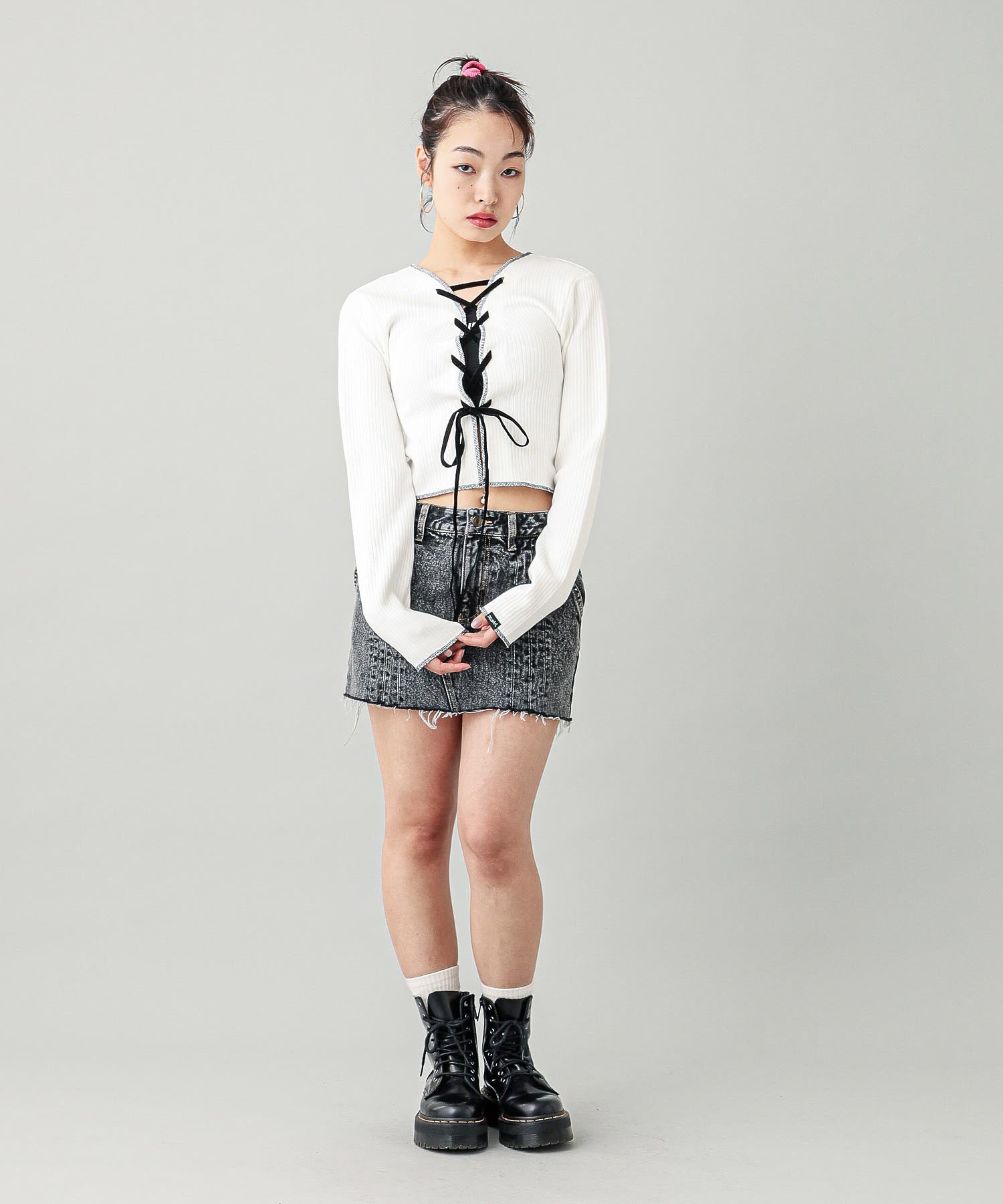 2WAY LACE UP TOP