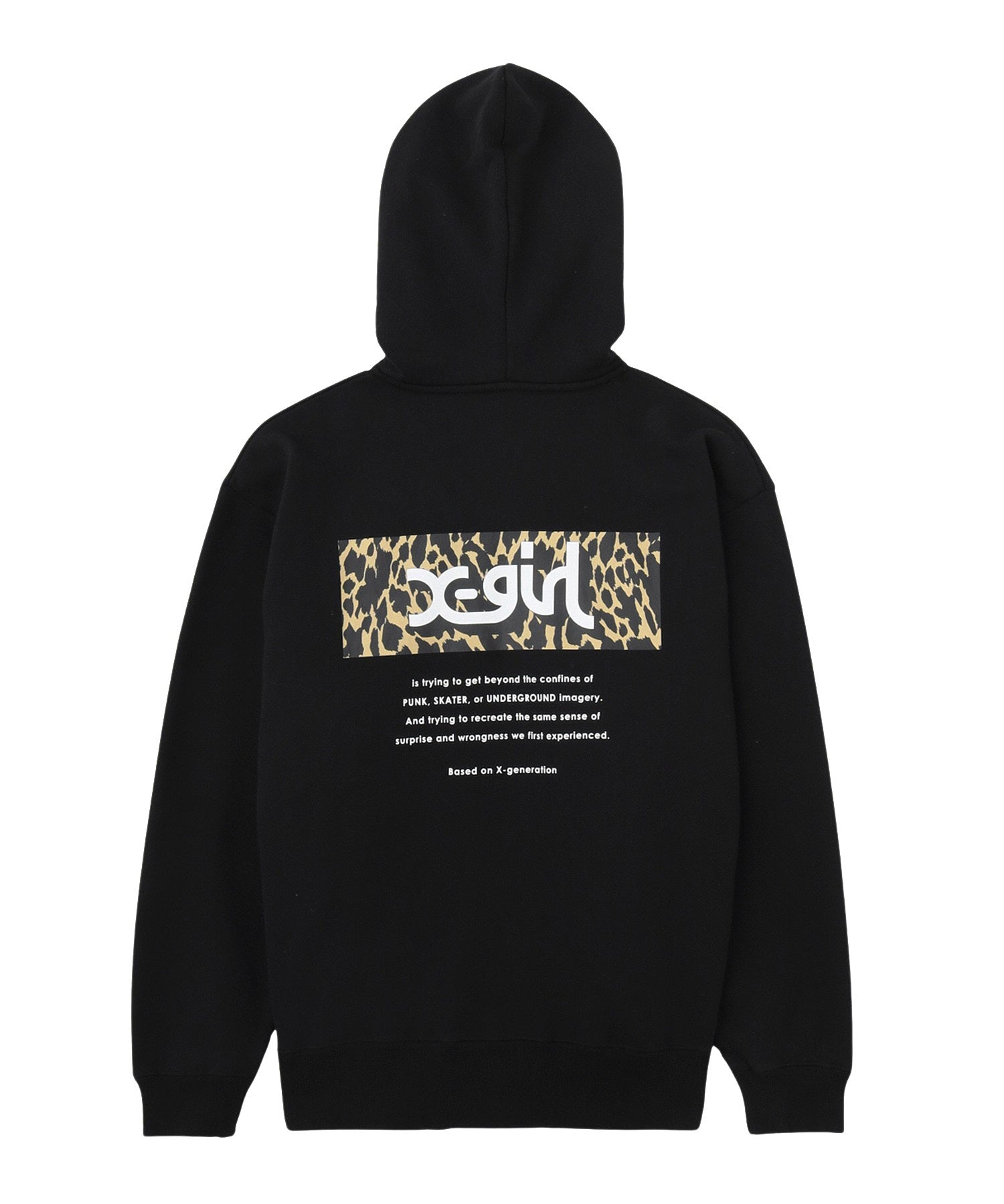 LEOPARD BOX ZIP UP SWEAT HOODIE