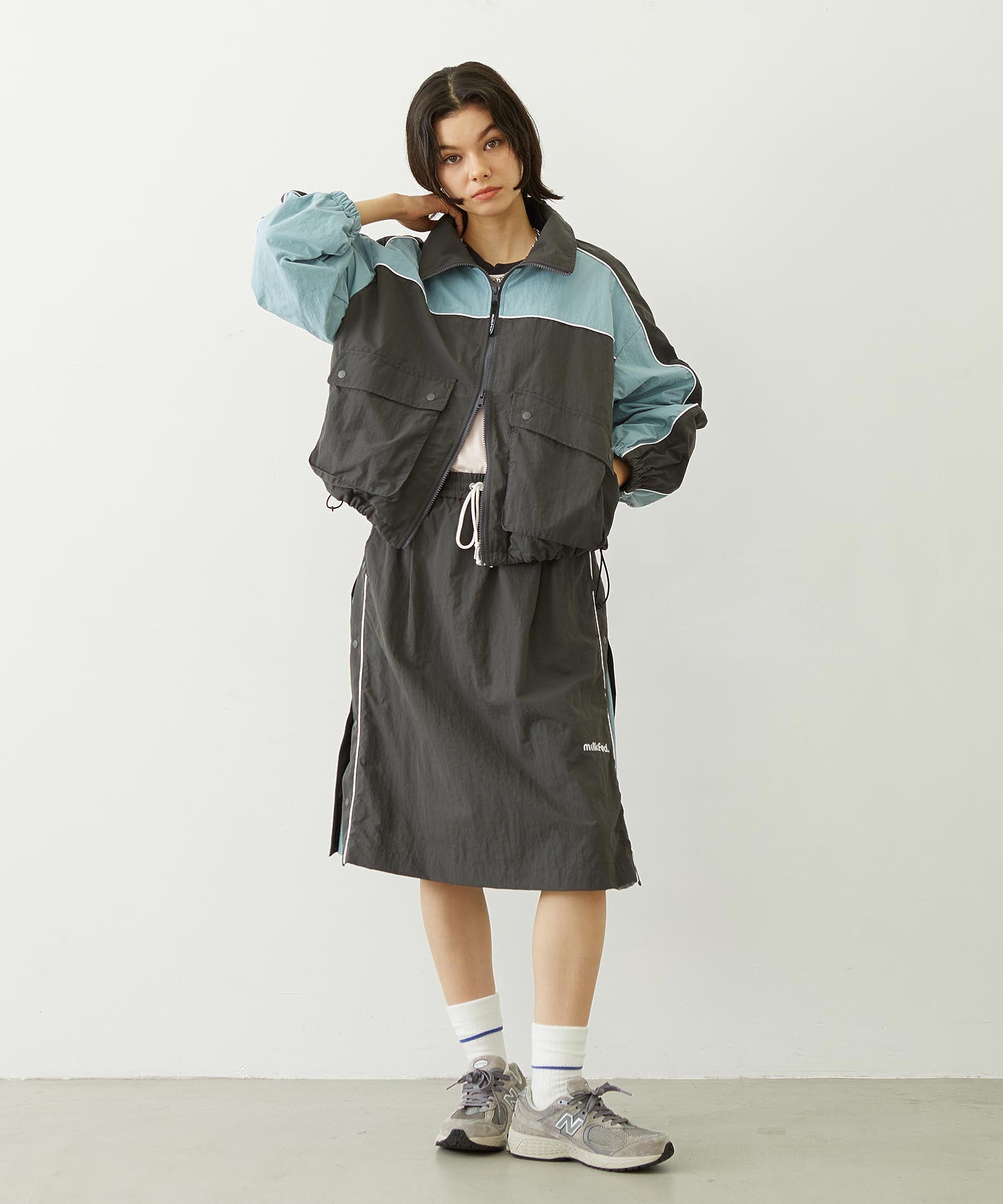 CUTOUT LOGO TRACK SKIRT