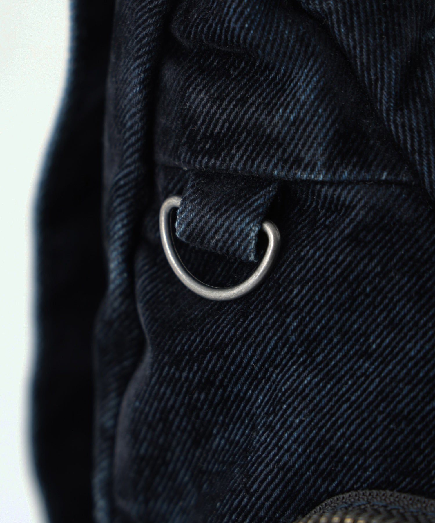 FLOCKED DENIM BAG