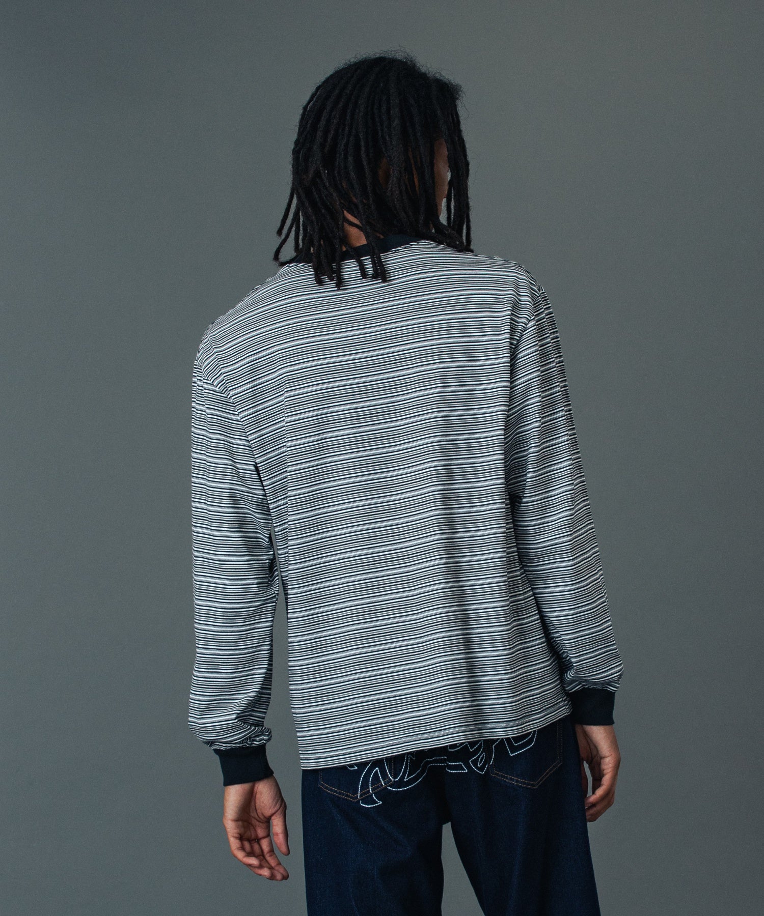 STRIPE L/S TEE