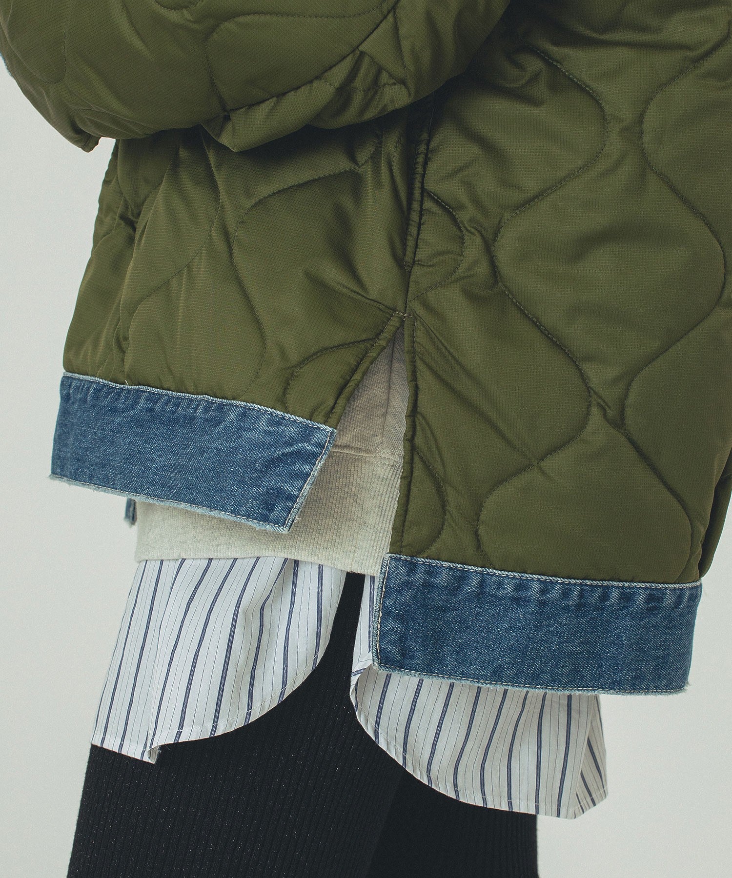 GENE HEAVENS/DENIM x QUILTING JACKET