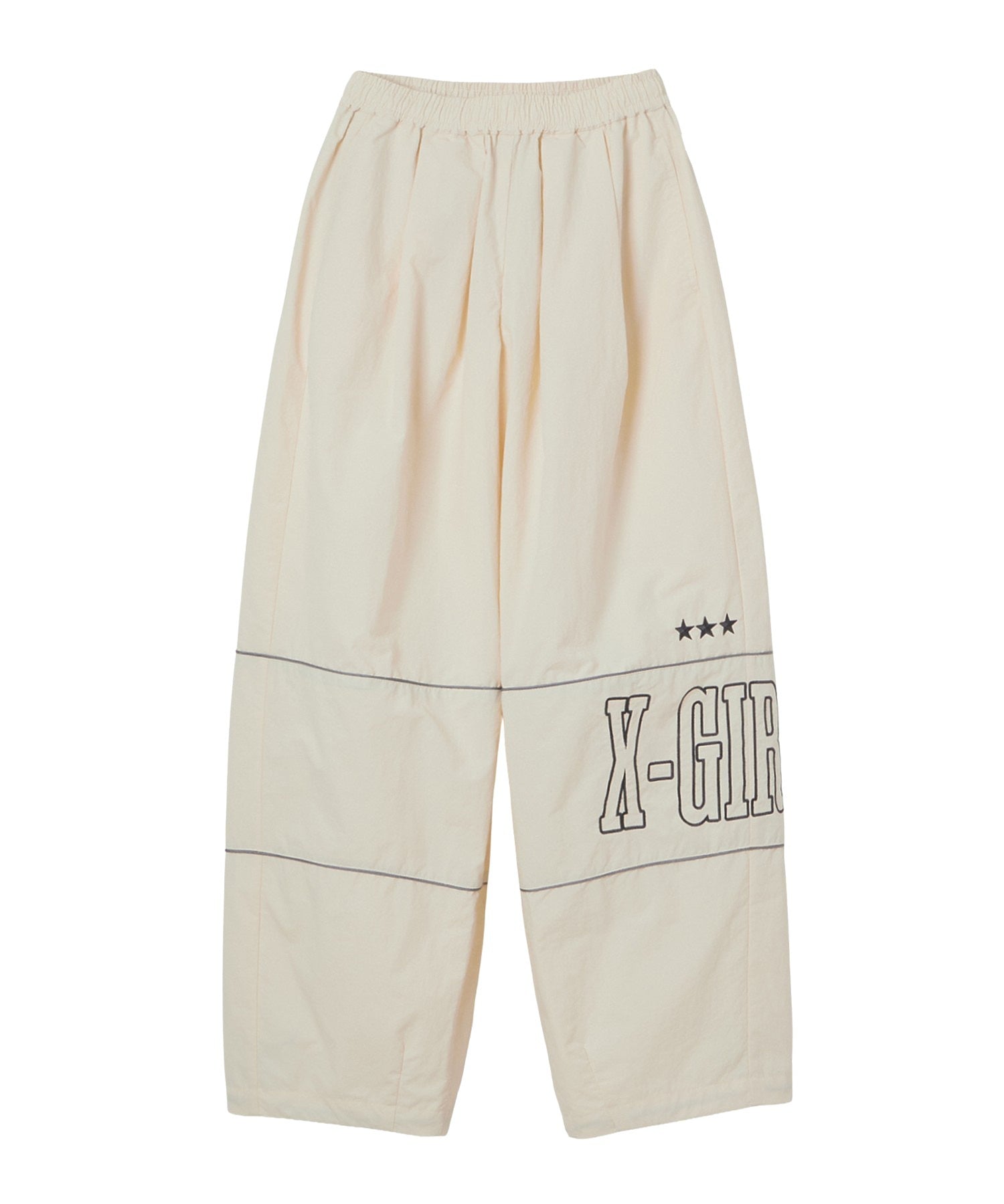 LOGO AND STAR WIDE LEG TRACK PANTS