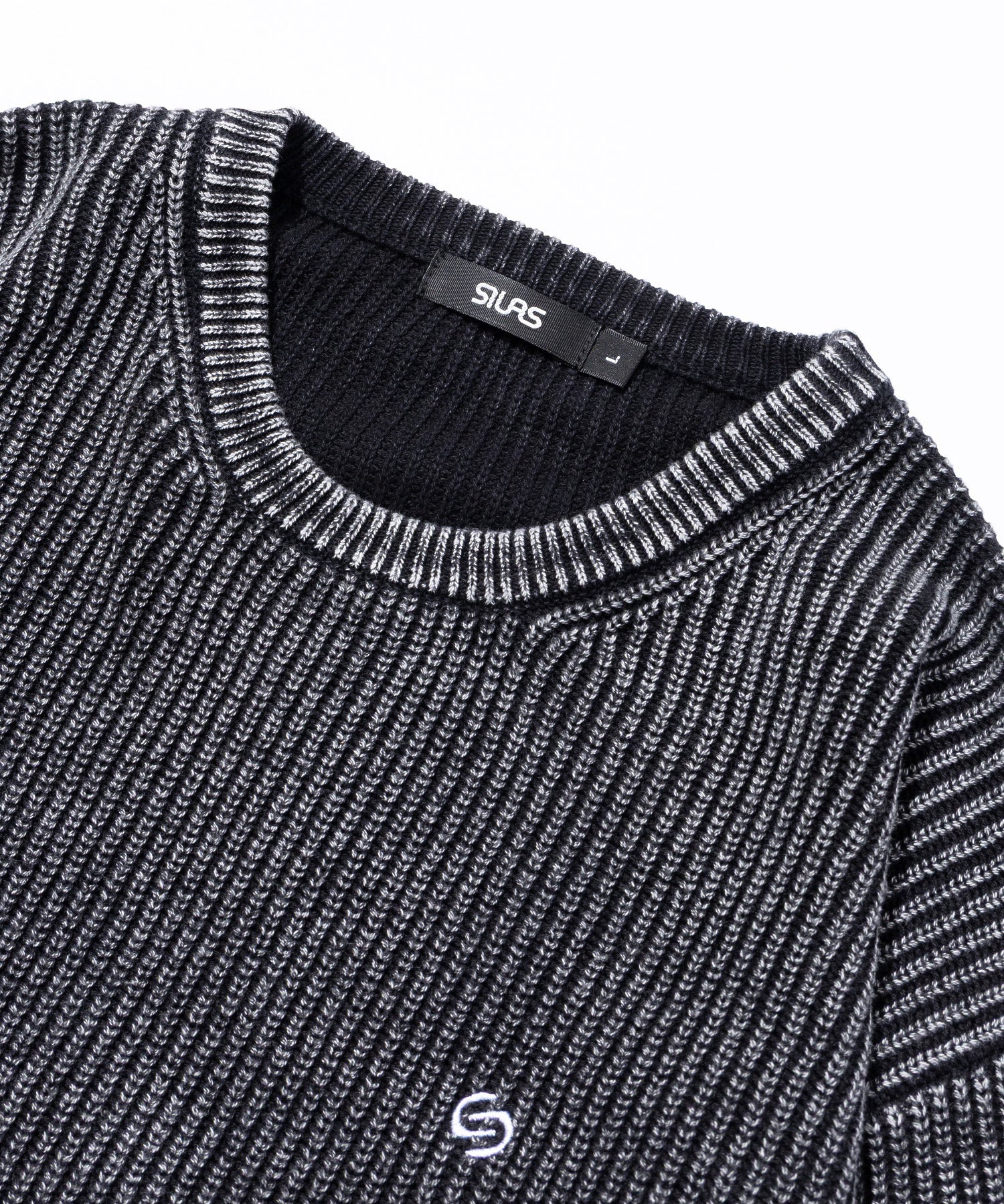 SULFUR DYED CREW NECK KNIT
