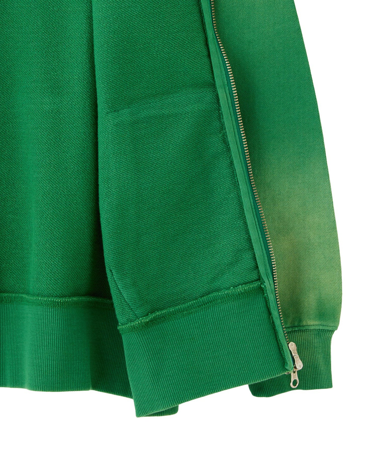 OVERDYED ZIP UP SWEAT HOODIE