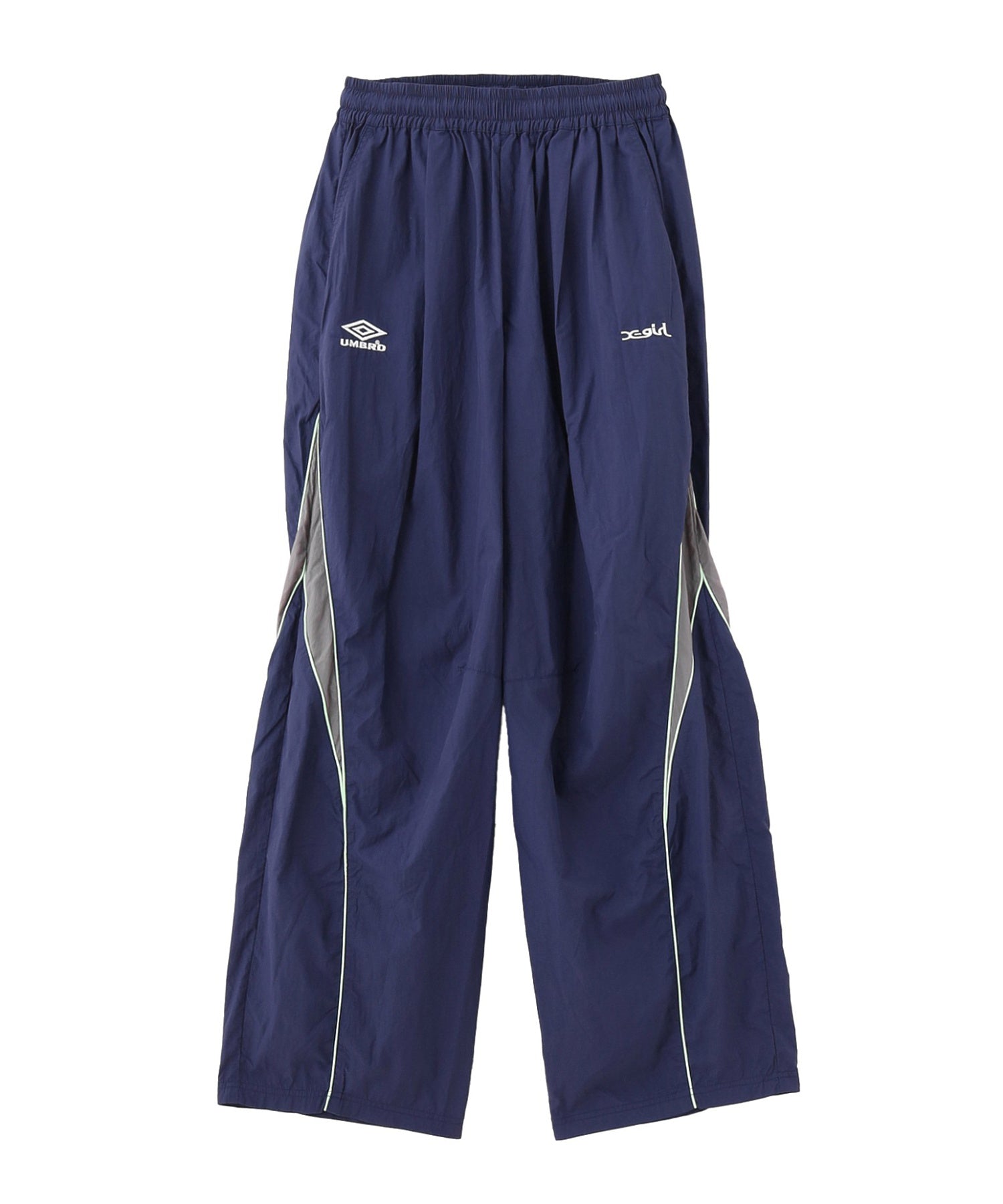 X-girl x UMBRO WIDE LEG TRACK PANTS