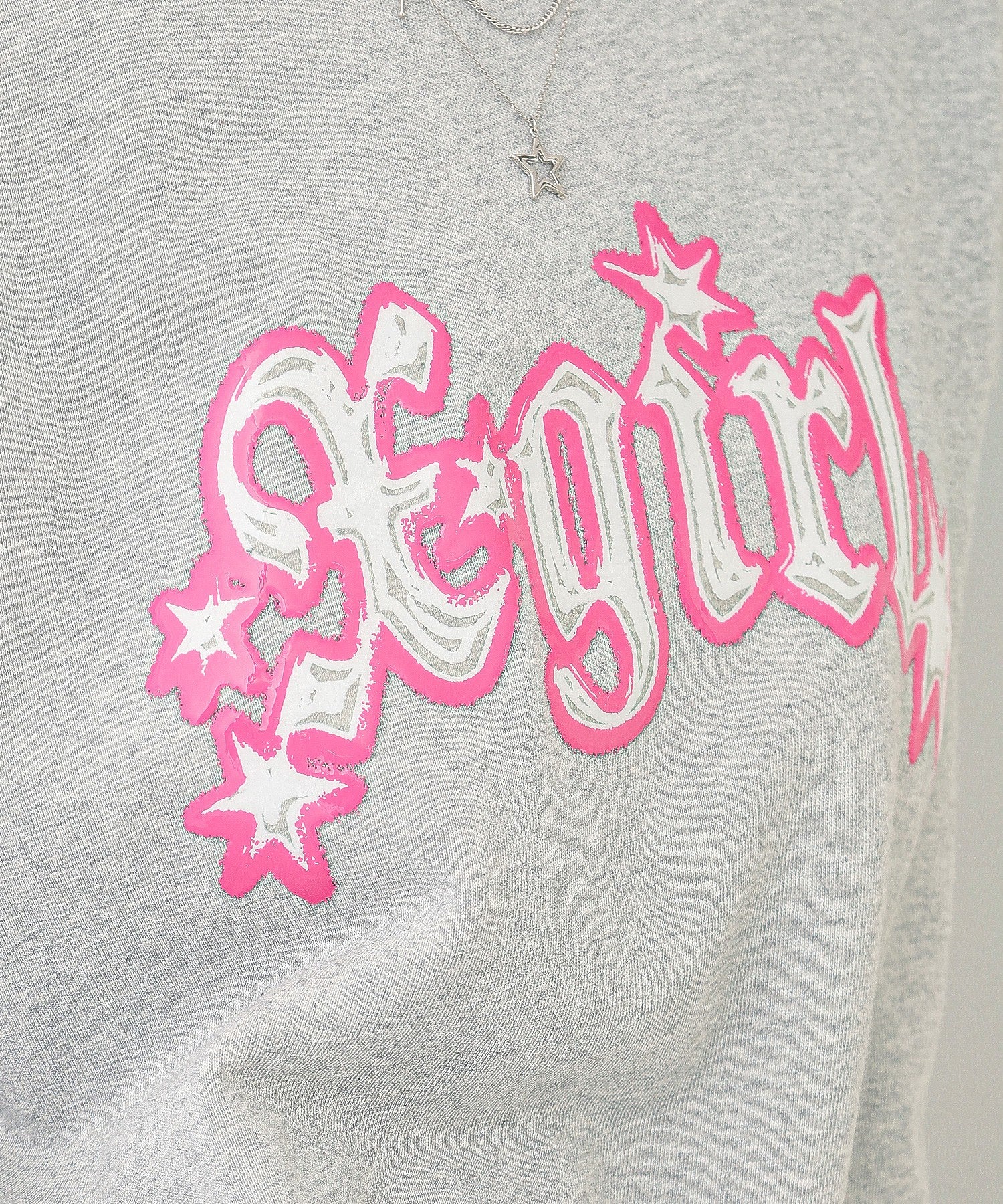 OVERLAPPED LOGO COMPACT SWEAT TOP