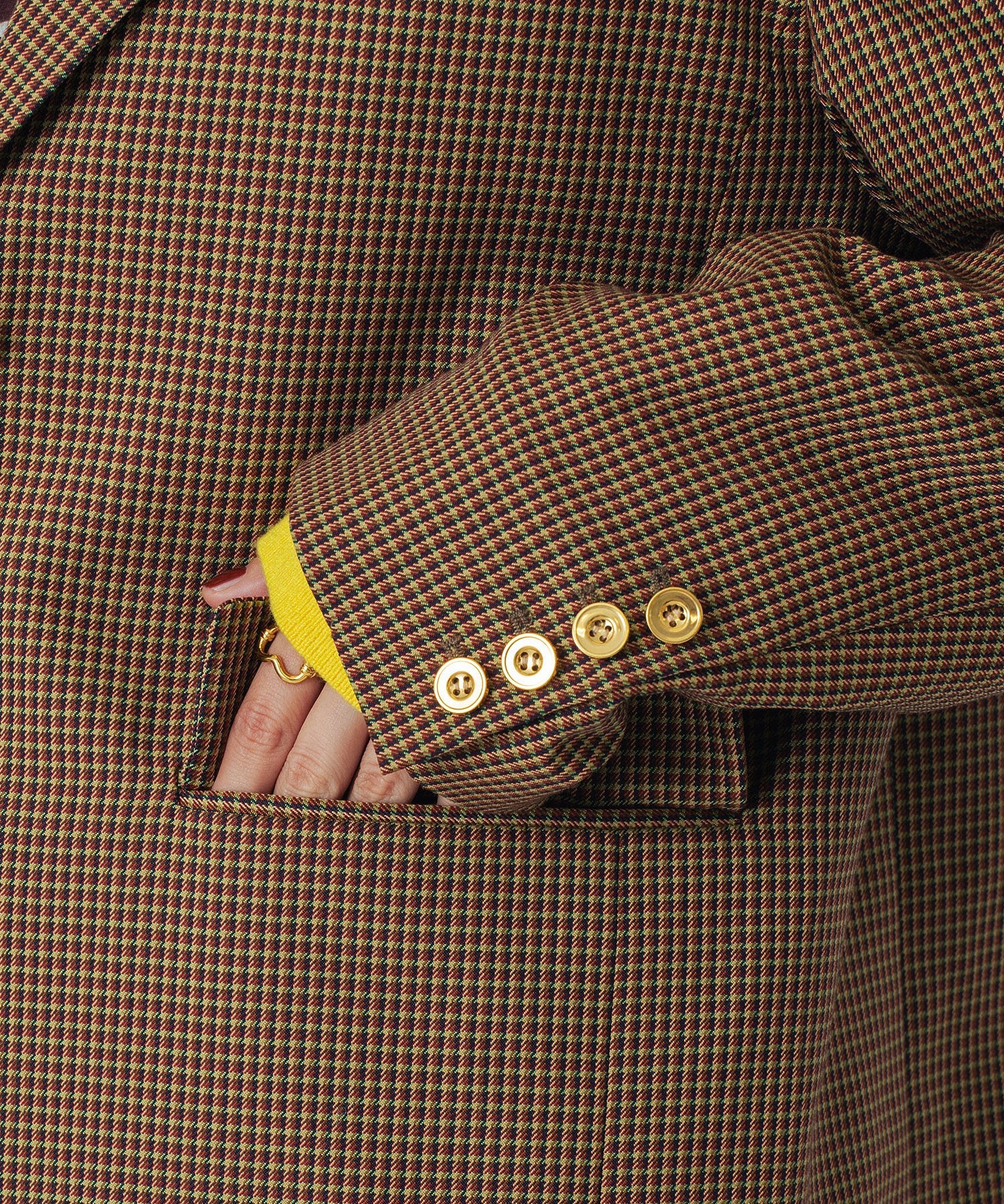 CREOLME/CHECK TAILORED JACKET