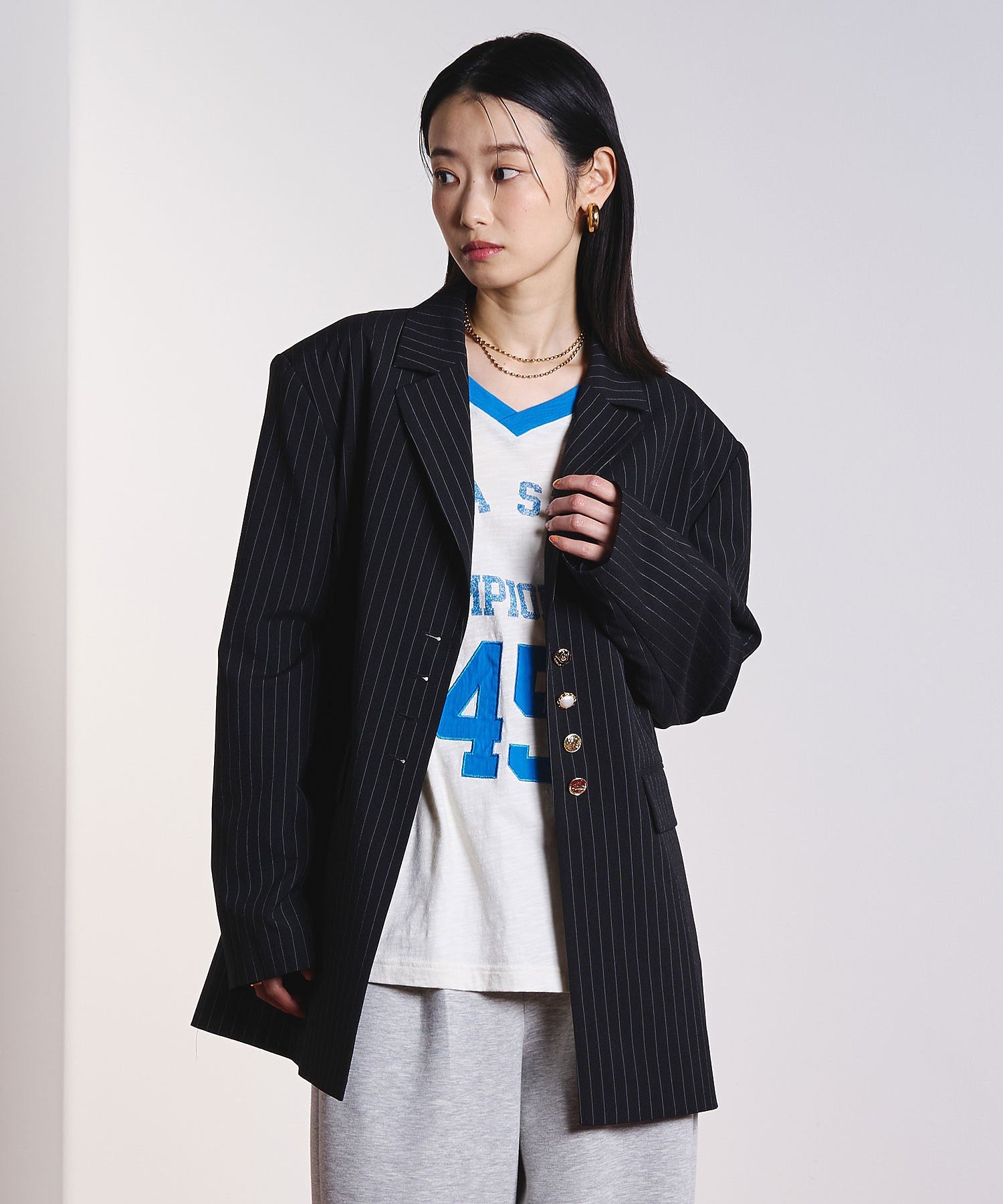 model:169cm 着用サイズ:M