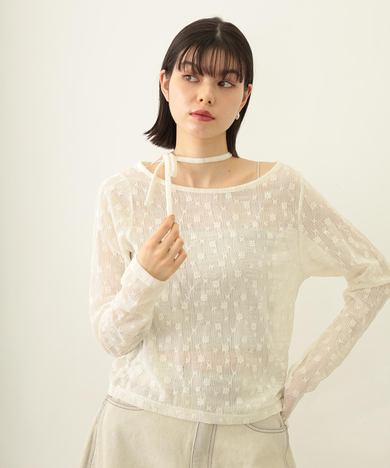 LACE L/S TOP