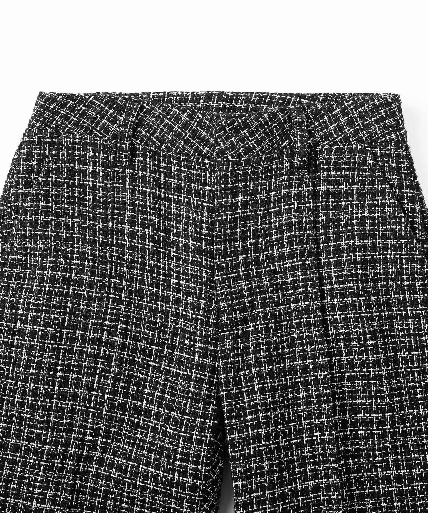 TWEED JERSEY WIDE FLARE PANTS X-girl
