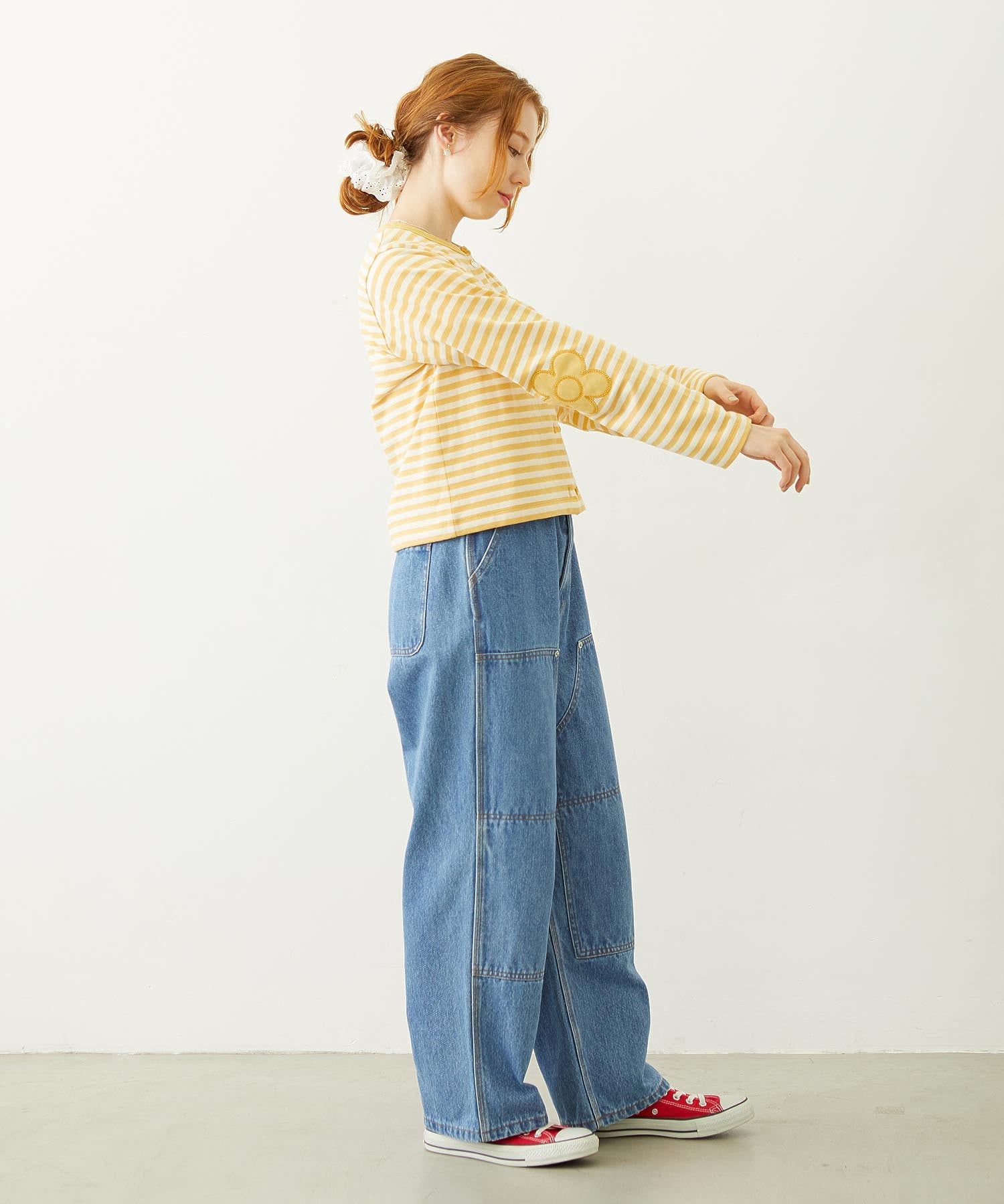 FLOWER ELBOW CARDIGAN