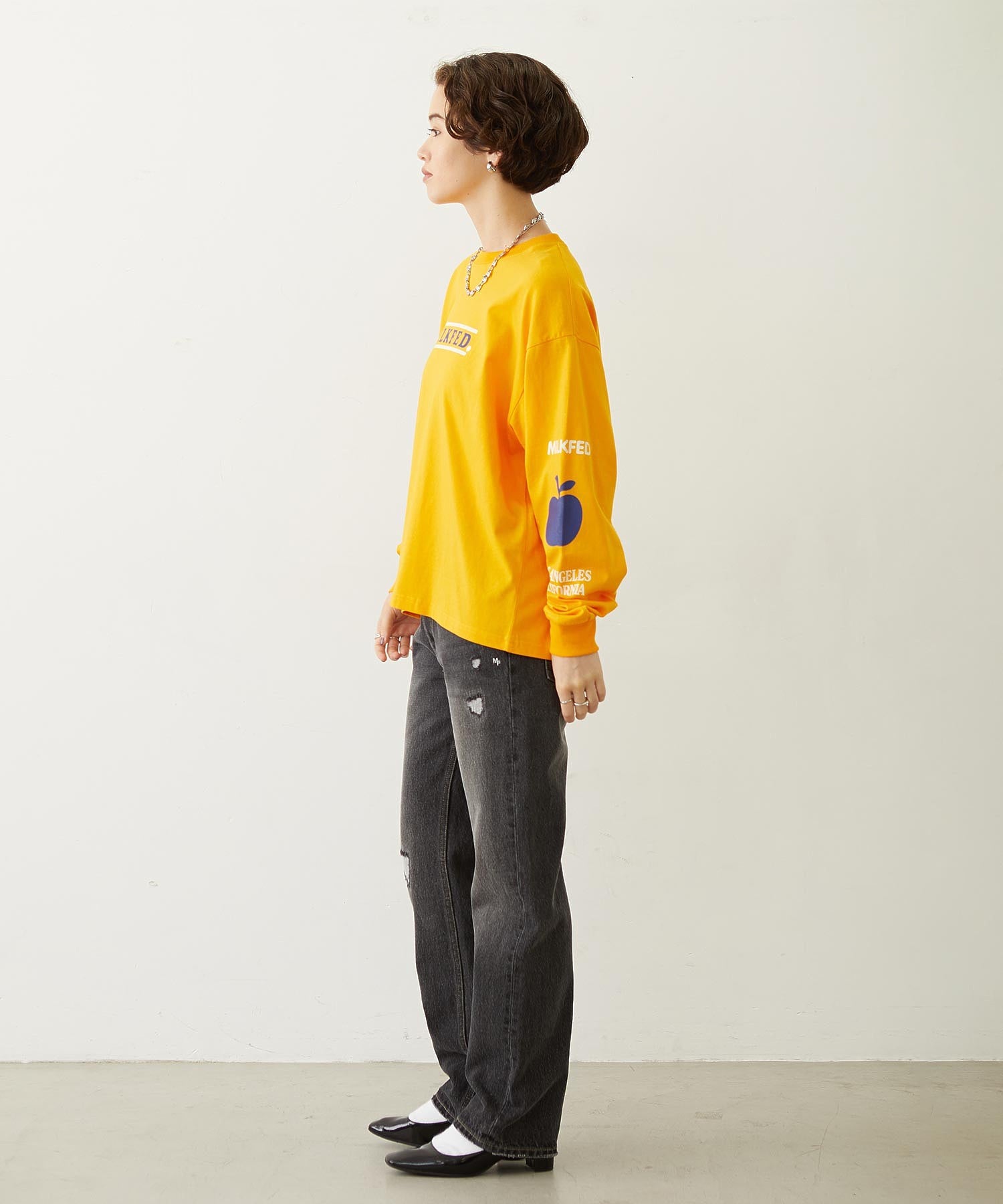 FRUIT SLEEVE PRINT L/S TEE