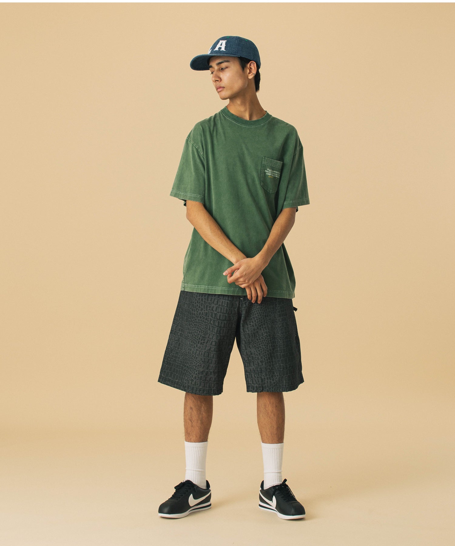 CHEMICAL WASH ADDRESS S/S POCKET TEE