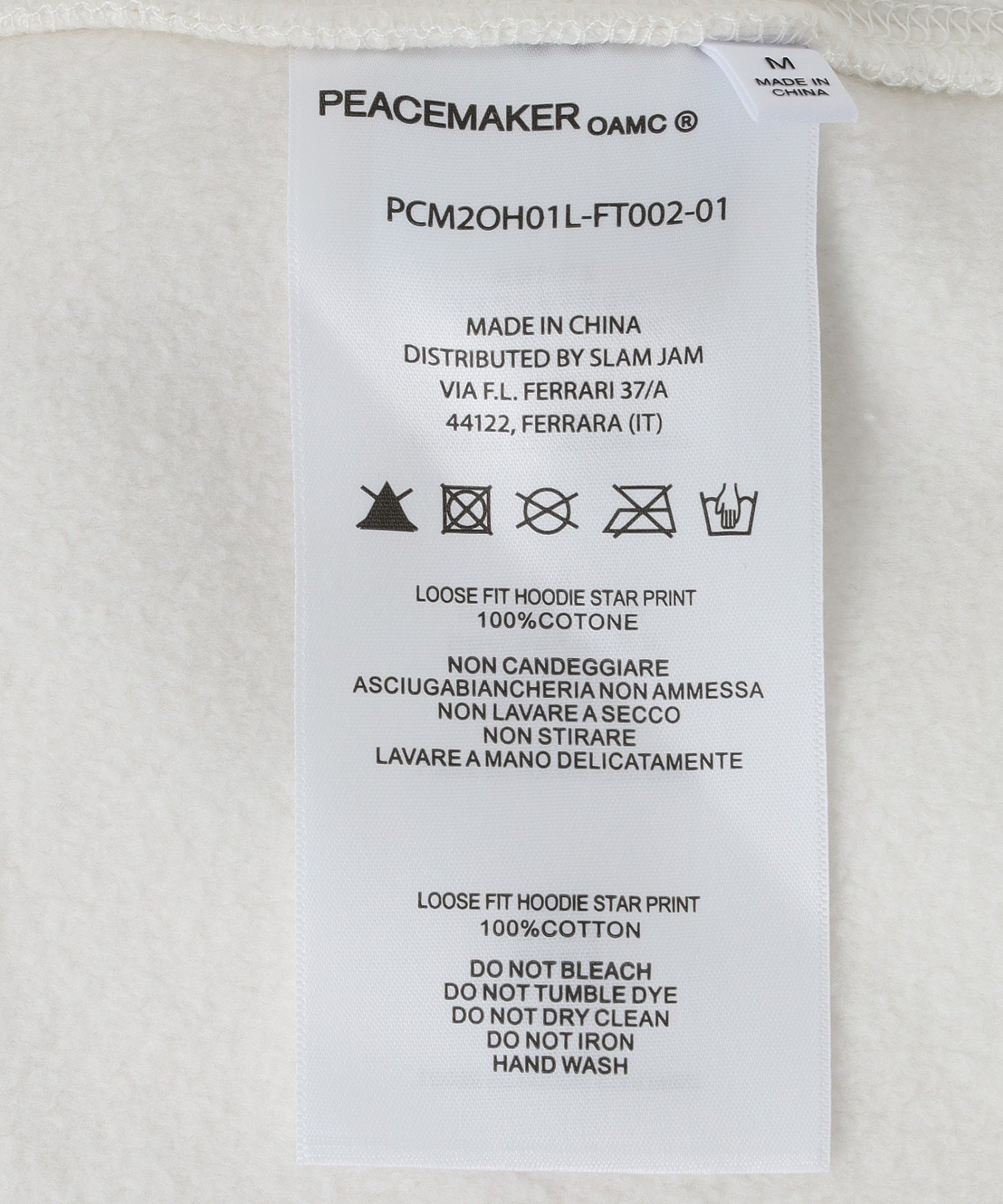 PEACEMAKER/ピースメーカー/Loose Fit Hoodie Star Print PCM2OH01LFT00201