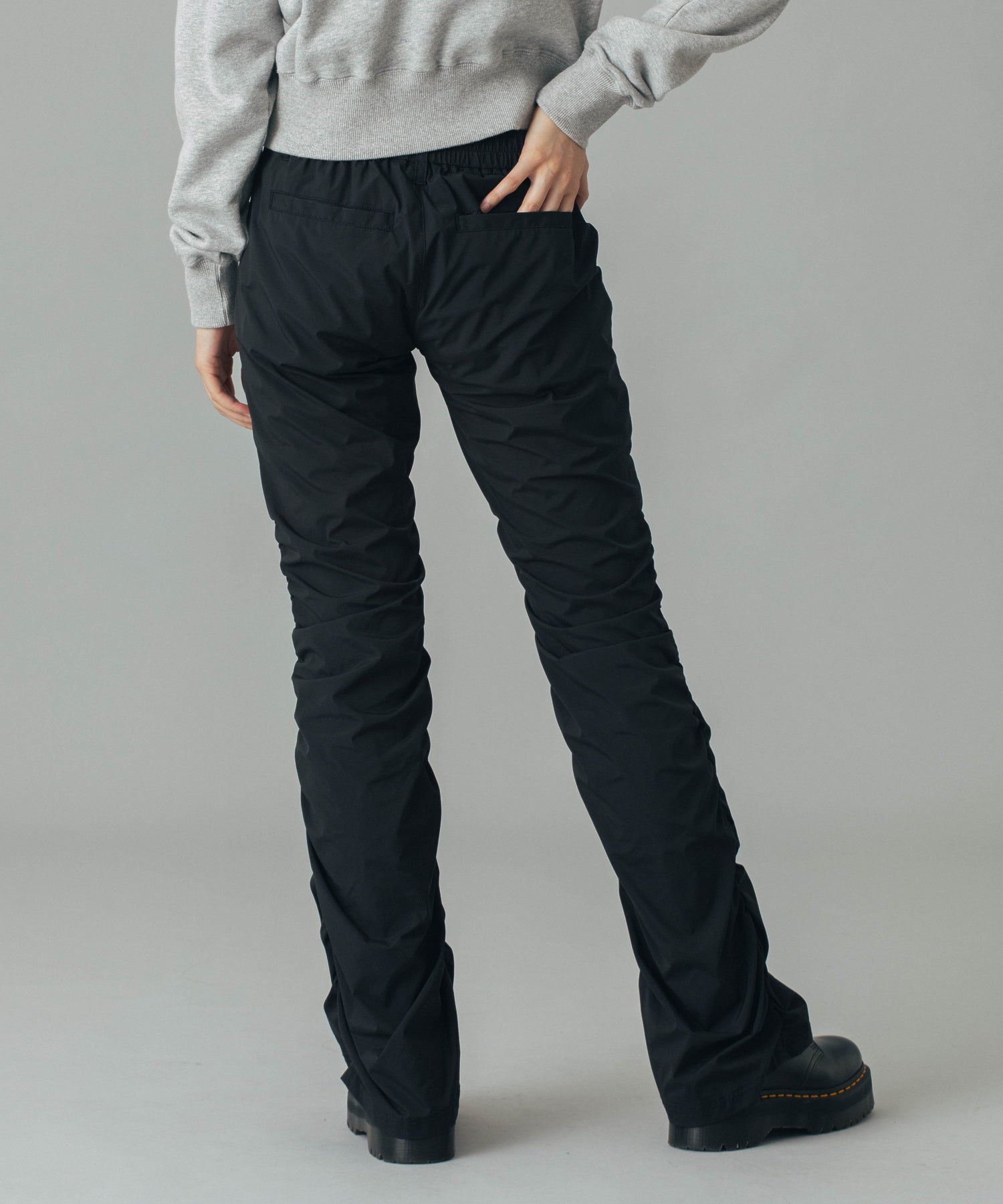 SHIRRING FLARE PANTS