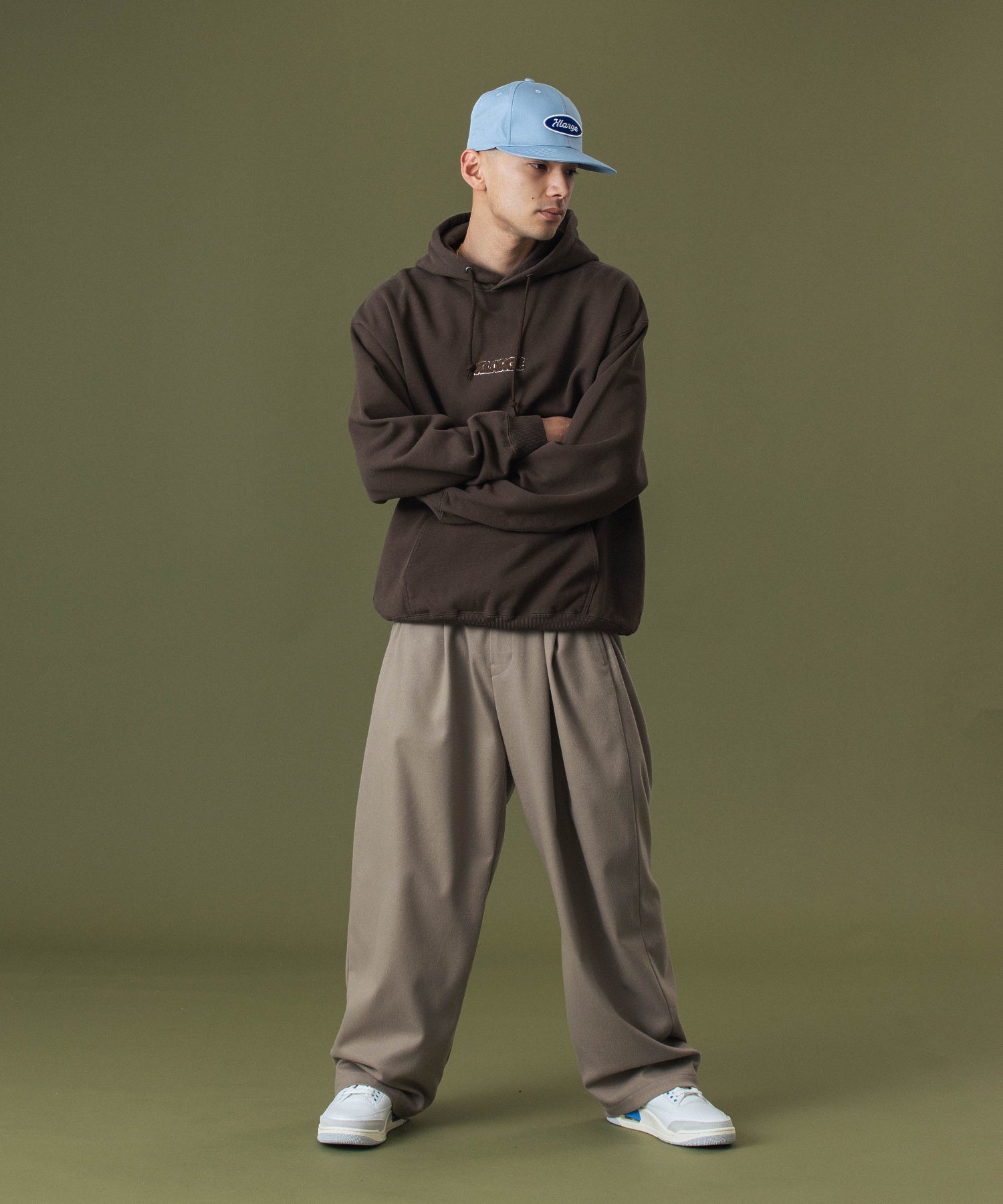 WIDE TUCK PANTS