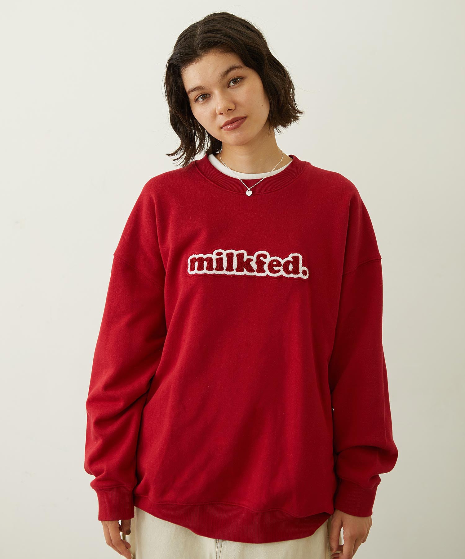 COOPER LOGO WIDE CREW SWEAT TOP