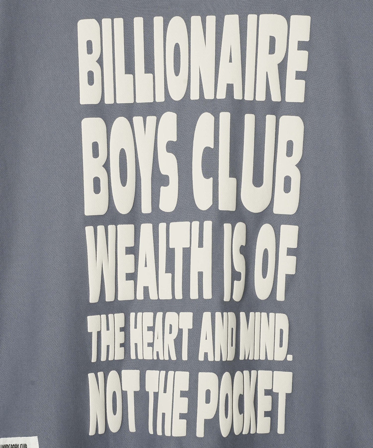 BILLIONAIRE BOYS CLUB/ビリオネア・ボーイズ・クラブ/PUFF PRINT 2TONE COTTON SWEATSHIRT