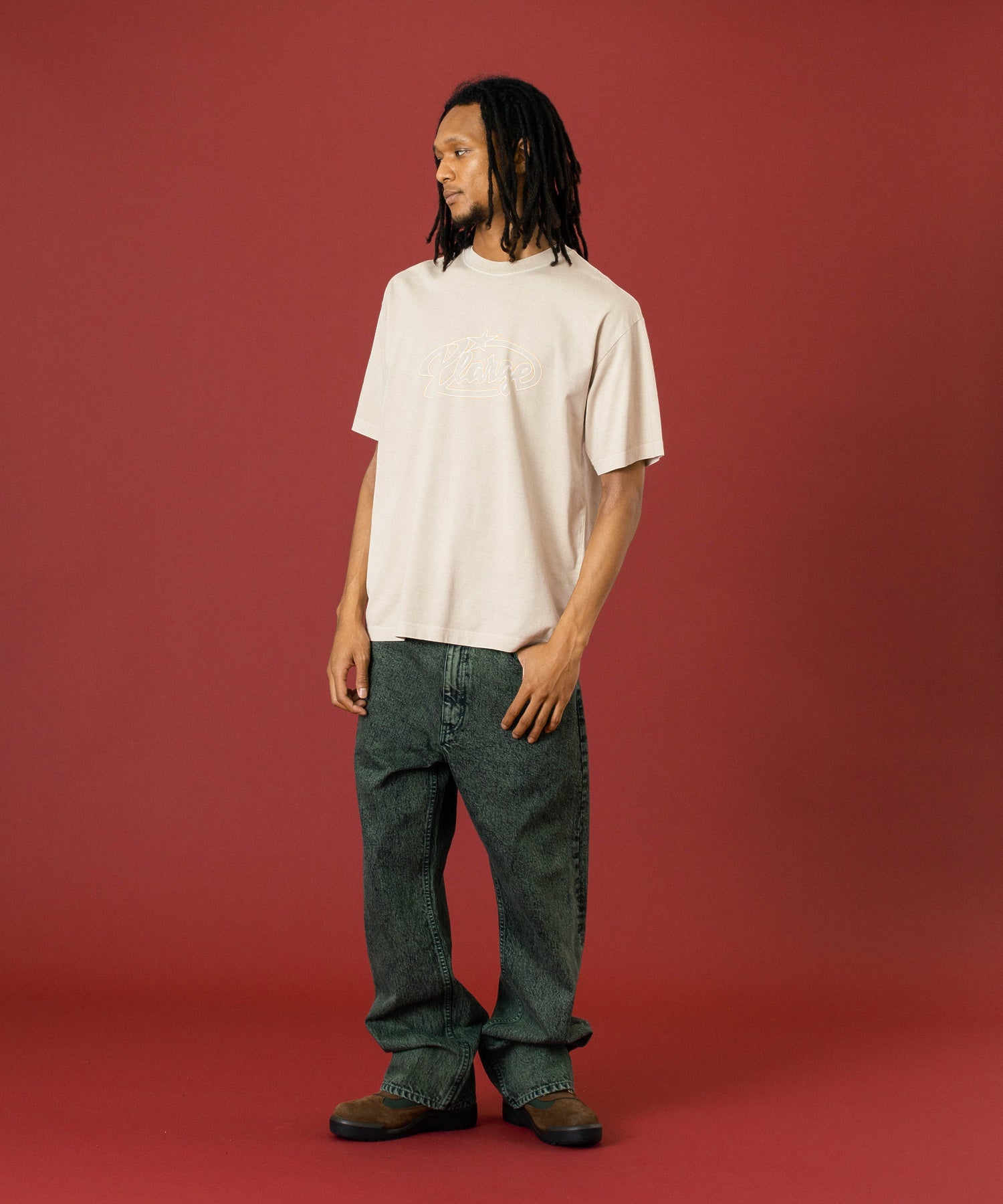 OVERDYED DENIM PANTS